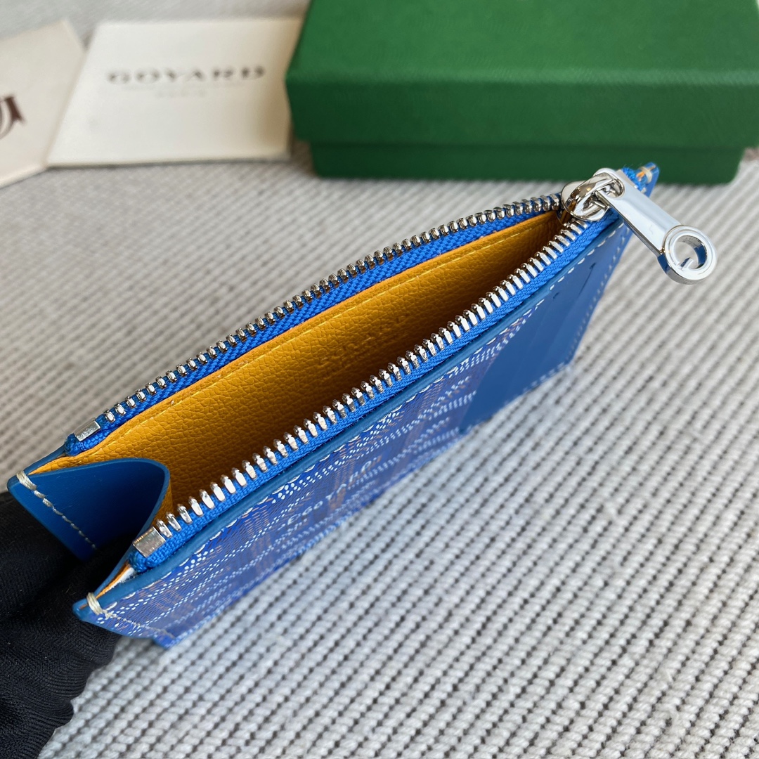Goyard Goya counter latest version upgraded version new color 🤩 Bourbon flat zipper card holder wallet Three card slots and one zipper pocket can safely store change~ Size: 12.5cm x 1cm x 8.4cm~ Style No - Image 7