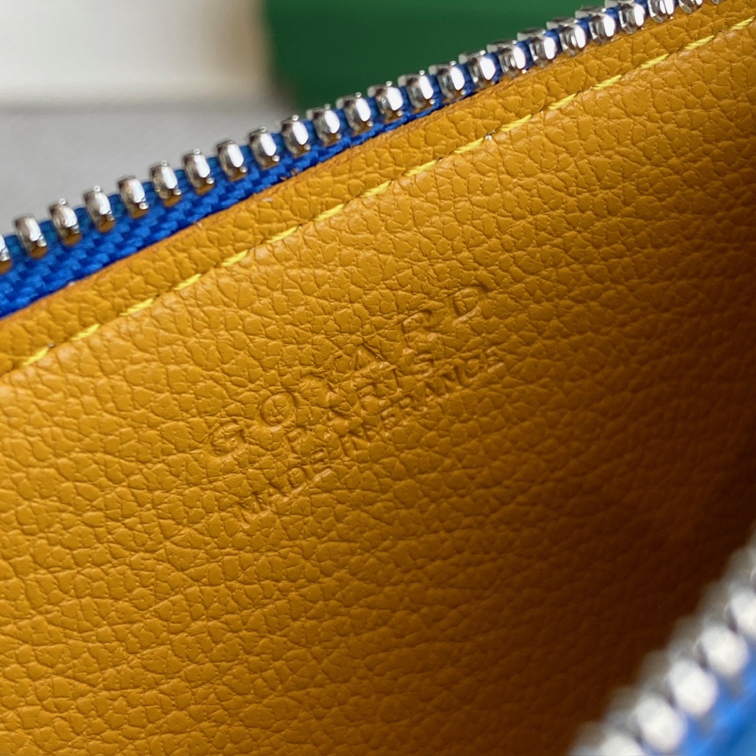 Goyard Goya counter latest version upgraded version new color 🤩 Bourbon flat zipper card holder wallet Three card slots and one zipper pocket can safely store change~ Size: 12.5cm x 1cm x 8.4cm~ Style No - Image 8