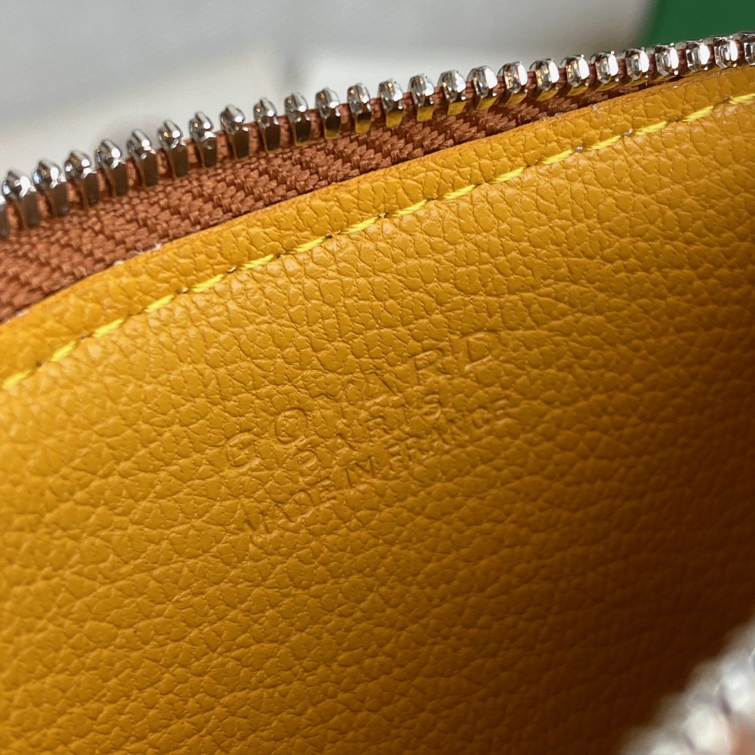 Goyard Goya counter latest version upgraded version new color 🤩 Bourbon flat zipper card holder wallet Three card slots and one zipper pocket can safely store change~ Size: 12.5cm x 1cm x 8.4cm~ Style No - Image 8
