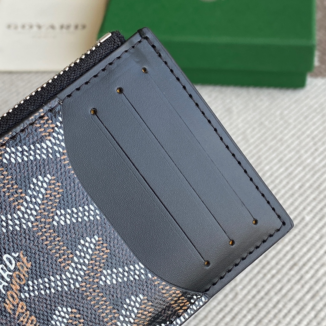 Goyard Goya counter latest version upgraded version new color 🤩 Bourbon flat zipper card holder wallet Three card slots and one zipper pocket can safely store change~ Size: 12.5cm x 1cm x 8.4cm~ Style No - Image 4