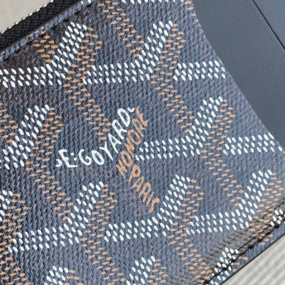 Goyard Goya counter latest version upgraded version new color 🤩 Bourbon flat zipper card holder wallet Three card slots and one zipper pocket can safely store change~ Size: 12.5cm x 1cm x 8.4cm~ Style No - Image 5