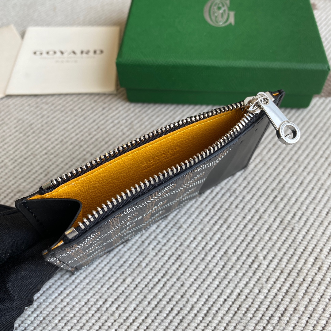 Goyard Goya counter latest version upgraded version new color 🤩 Bourbon flat zipper card holder wallet Three card slots and one zipper pocket can safely store change~ Size: 12.5cm x 1cm x 8.4cm~ Style No - Image 7