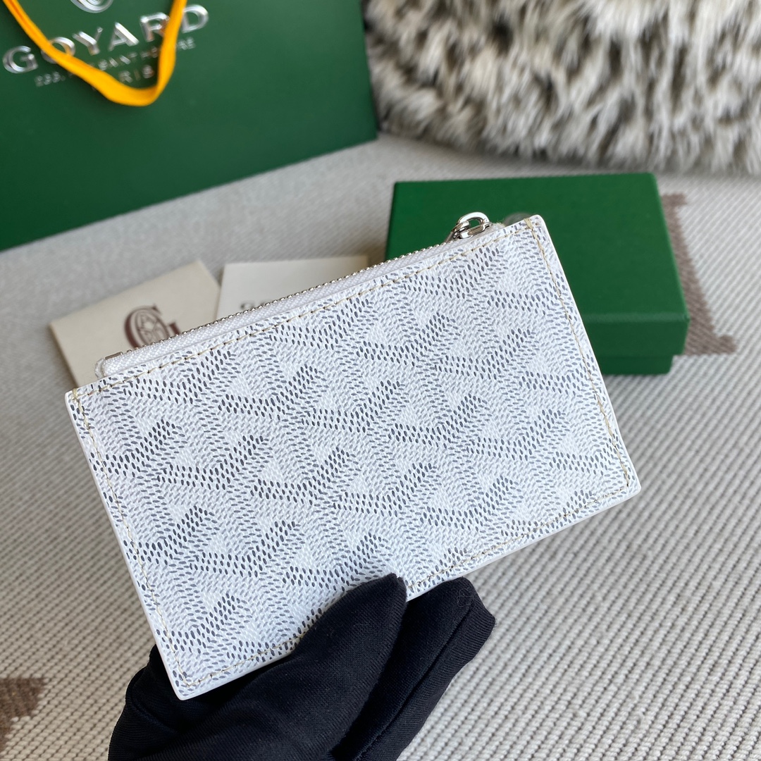 Goyard Goya counter latest version upgraded version new color 🤩 Bourbon flat zipper card holder wallet Three card slots and one zipper pocket can safely store change~ Size: 12.5cm x 1cm x 8.4cm~ Style No - Image 2