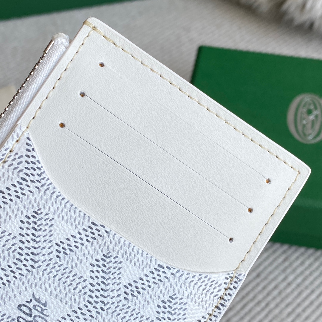 Goyard Goya counter latest version upgraded version new color 🤩 Bourbon flat zipper card holder wallet Three card slots and one zipper pocket can safely store change~ Size: 12.5cm x 1cm x 8.4cm~ Style No - Image 4