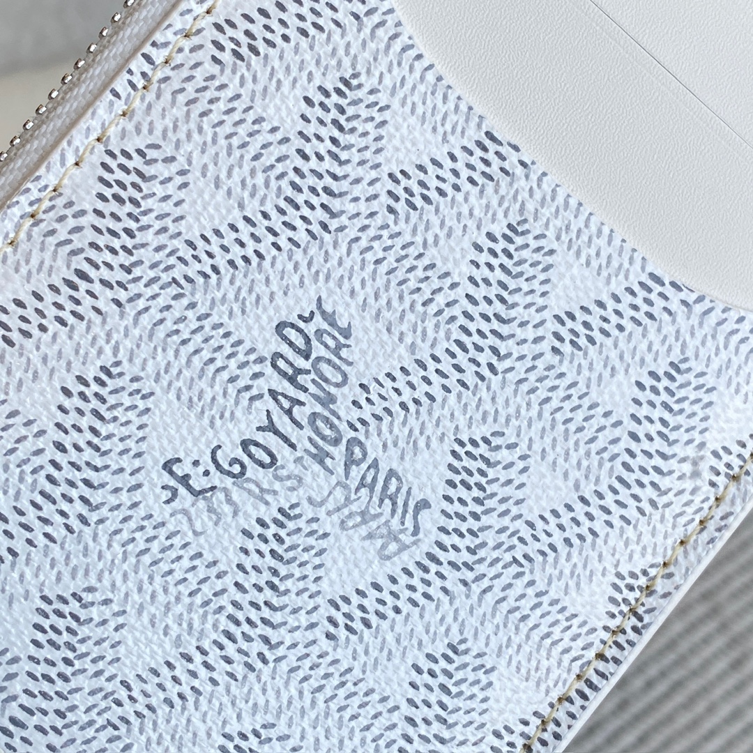 Goyard Goya counter latest version upgraded version new color 🤩 Bourbon flat zipper card holder wallet Three card slots and one zipper pocket can safely store change~ Size: 12.5cm x 1cm x 8.4cm~ Style No - Image 5