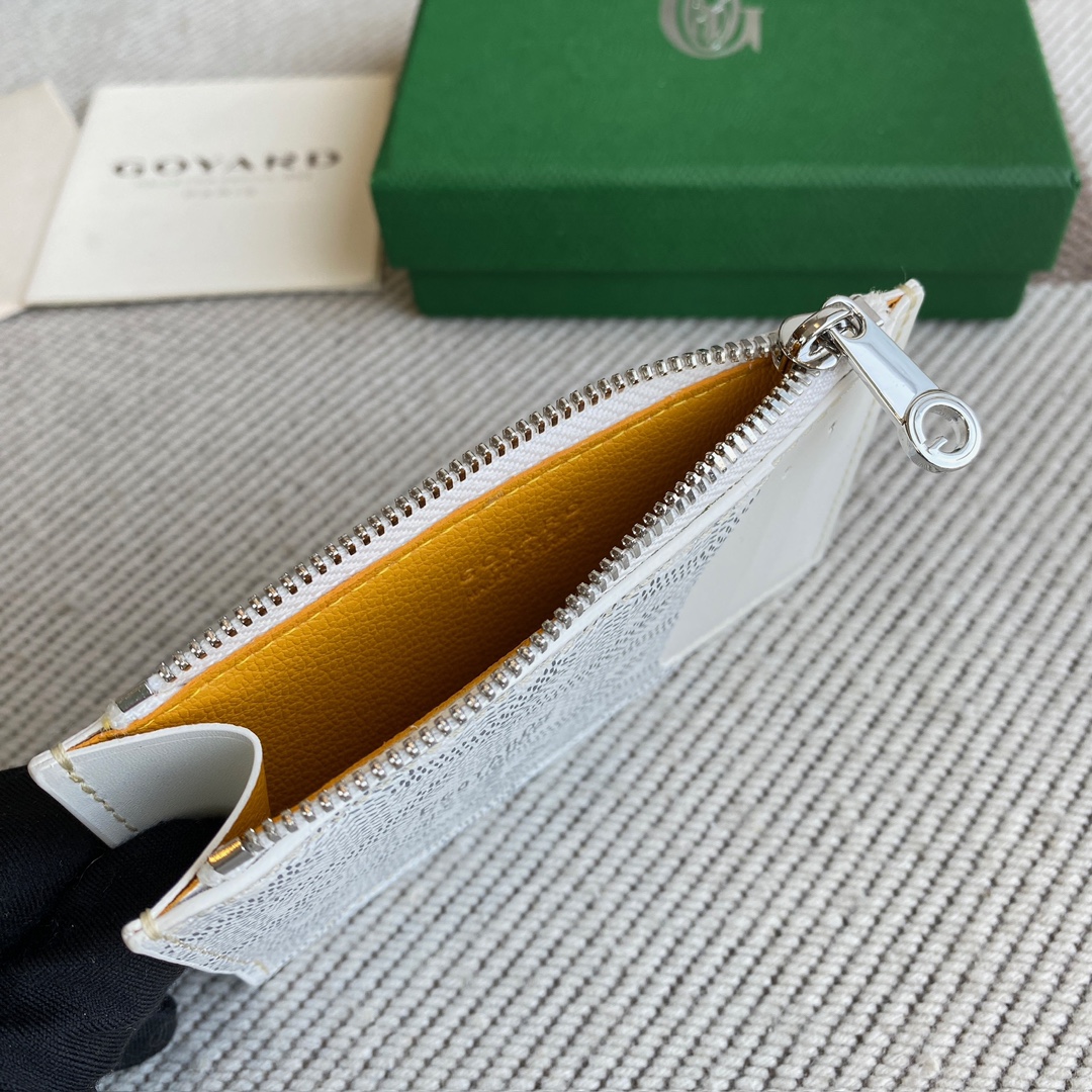 Goyard Goya counter latest version upgraded version new color 🤩 Bourbon flat zipper card holder wallet Three card slots and one zipper pocket can safely store change~ Size: 12.5cm x 1cm x 8.4cm~ Style No - Image 7