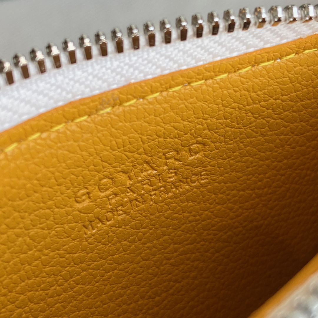 Goyard Goya counter latest version upgraded version new color 🤩 Bourbon flat zipper card holder wallet Three card slots and one zipper pocket can safely store change~ Size: 12.5cm x 1cm x 8.4cm~ Style No - Image 8
