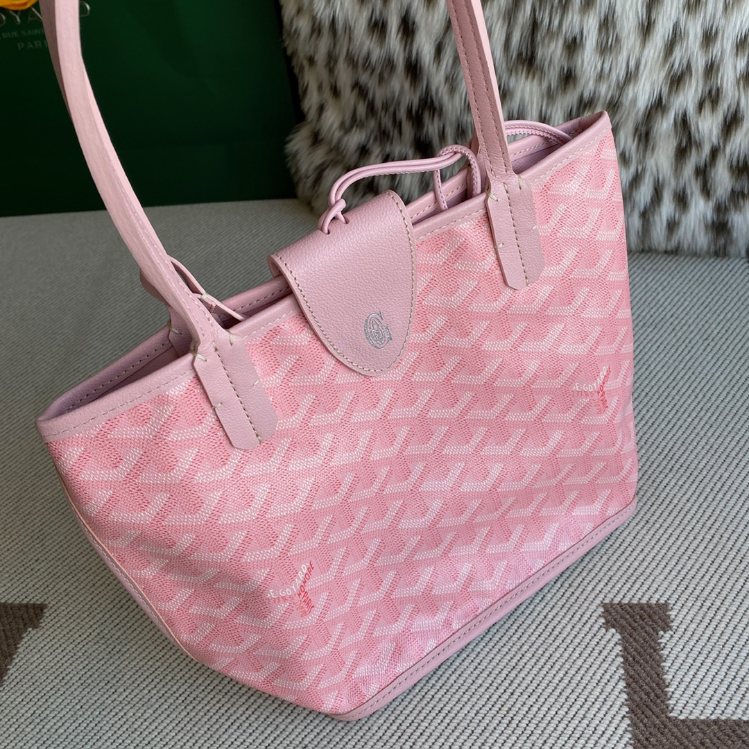 🤩Goyard classic vegetable basket anjou mini tote double-sided shopping bag tote double-sided bag shoulder handbag Size: 20.5X9X20cm~ I can’t think of any brand with more taste than Goya! Multiple colors to choose from, classic colors, canvas fabric with fragrance, exquisite workmanship ☺️ Comes with a full set of packaging at the counter, the first choice for gift giving ✨ Style No - Image 7