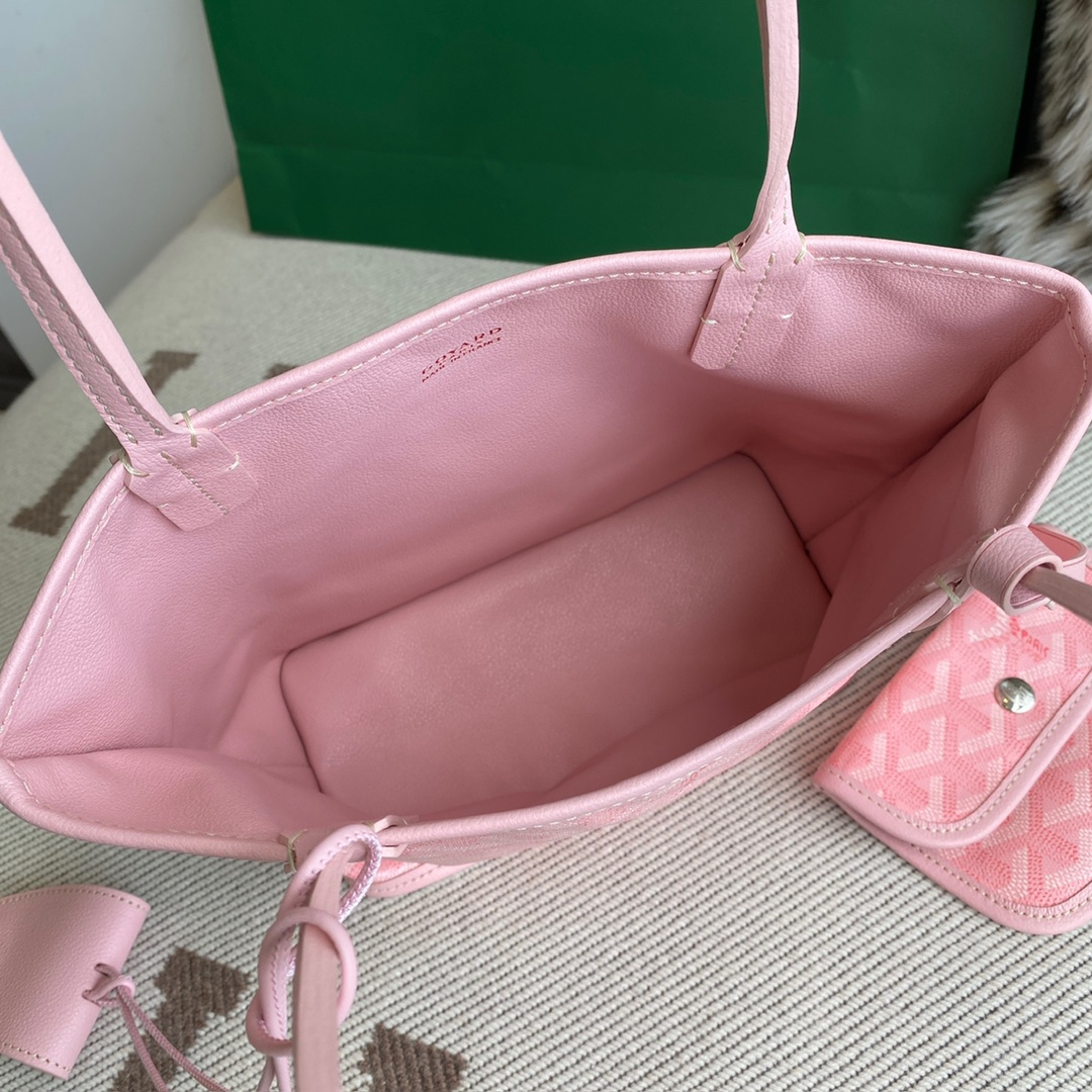 🤩Goyard classic vegetable basket anjou mini tote double-sided shopping bag tote double-sided bag shoulder handbag Size: 20.5X9X20cm~ I can’t think of any brand with more taste than Goya! Multiple colors to choose from, classic colors, canvas fabric with fragrance, exquisite workmanship ☺️ Comes with a full set of packaging at the counter, the first choice for gift giving ✨ Style No - Image 13
