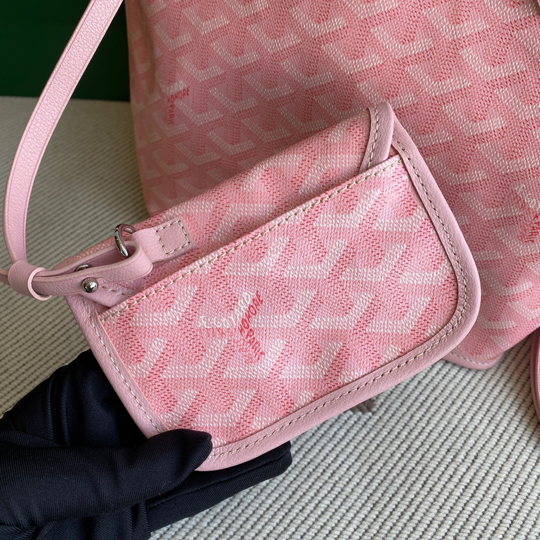 🤩Goyard classic vegetable basket anjou mini tote double-sided shopping bag tote double-sided bag shoulder handbag Size: 20.5X9X20cm~ I can’t think of any brand with more taste than Goya! Multiple colors to choose from, classic colors, canvas fabric with fragrance, exquisite workmanship ☺️ Comes with a full set of packaging at the counter, the first choice for gift giving ✨ Style No - Image 15