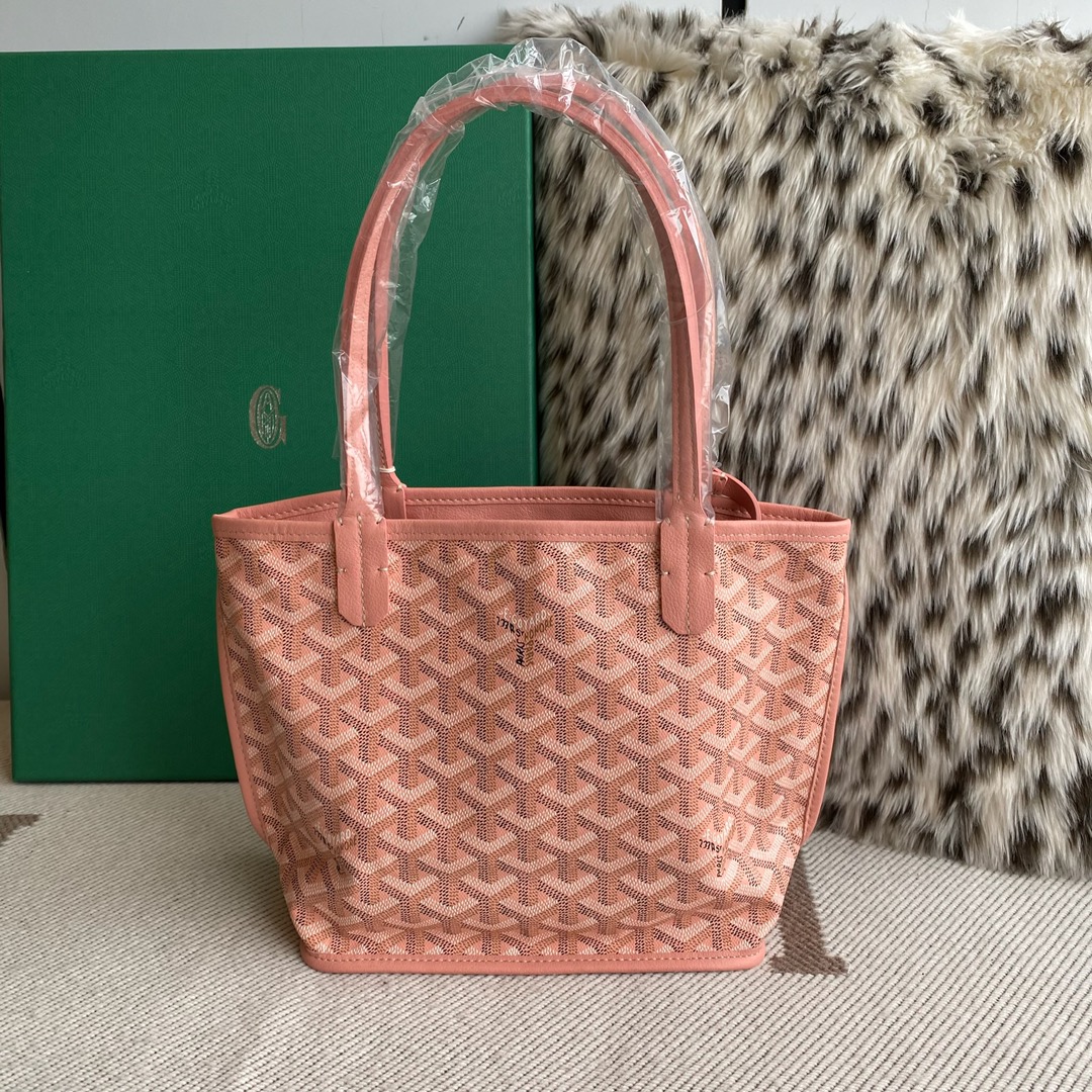 🤩Goyard classic vegetable basket anjou mini tote double-sided shopping bag tote double-sided bag shoulder handbag Size: 20.5X9X20cm~ I can’t think of any brand with more taste than Goya! Multiple colors to choose from, classic colors, canvas fabric with fragrance, exquisite workmanship ☺️ Comes with a full set of packaging at the counter, the first choice for gift giving ✨ Style No - Image 2