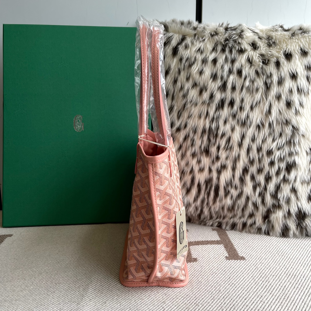 🤩Goyard classic vegetable basket anjou mini tote double-sided shopping bag tote double-sided bag shoulder handbag Size: 20.5X9X20cm~ I can’t think of any brand with more taste than Goya! Multiple colors to choose from, classic colors, canvas fabric with fragrance, exquisite workmanship ☺️ Comes with a full set of packaging at the counter, the first choice for gift giving ✨ Style No - Image 5