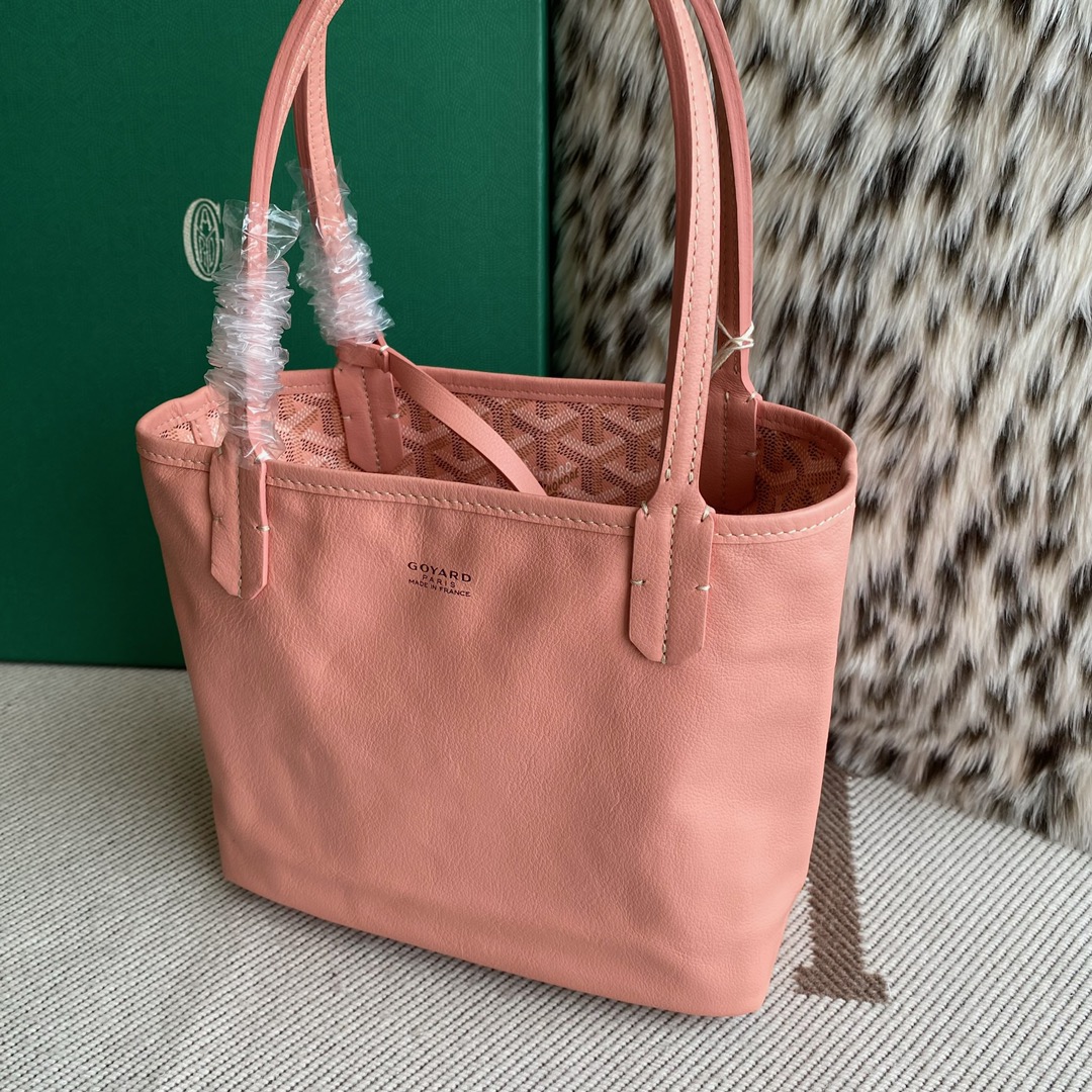 🤩Goyard classic vegetable basket anjou mini tote double-sided shopping bag tote double-sided bag shoulder handbag Size: 20.5X9X20cm~ I can’t think of any brand with more taste than Goya! Multiple colors to choose from, classic colors, canvas fabric with fragrance, exquisite workmanship ☺️ Comes with a full set of packaging at the counter, the first choice for gift giving ✨ Style No - Image 7