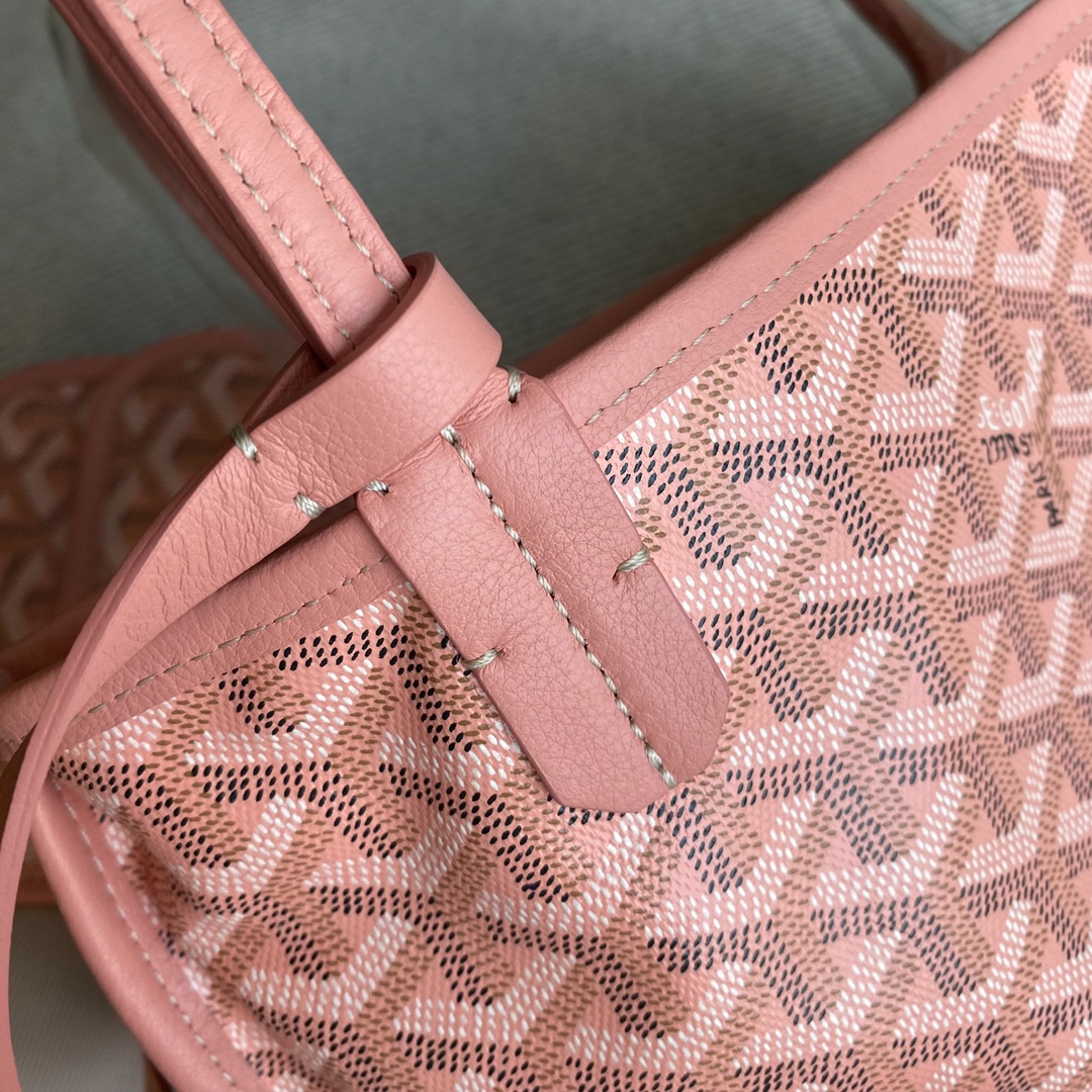 🤩Goyard classic vegetable basket anjou mini tote double-sided shopping bag tote double-sided bag shoulder handbag Size: 20.5X9X20cm~ I can’t think of any brand with more taste than Goya! Multiple colors to choose from, classic colors, canvas fabric with fragrance, exquisite workmanship ☺️ Comes with a full set of packaging at the counter, the first choice for gift giving ✨ Style No - Image 11