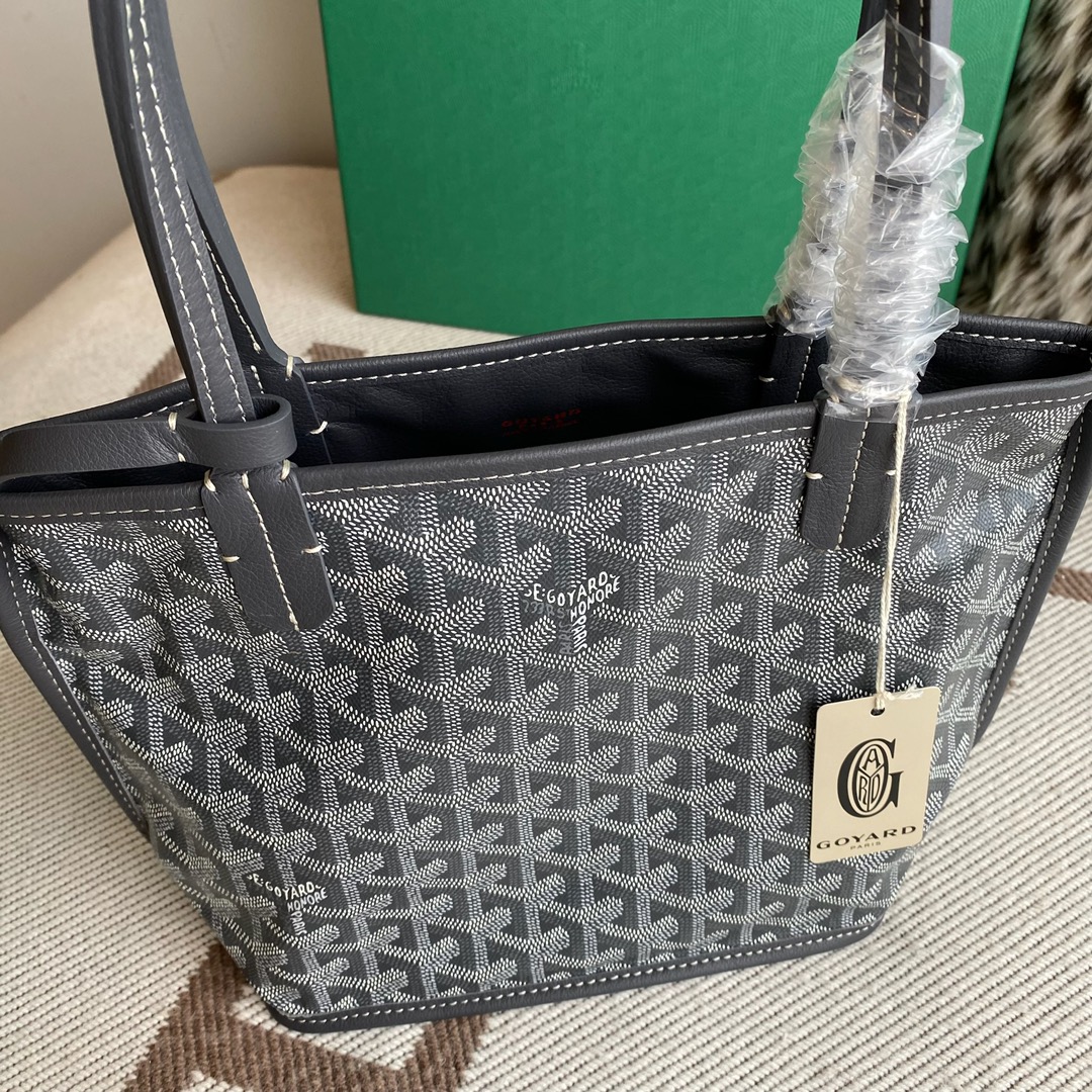 🤩Goyard classic vegetable basket anjou mini tote double-sided shopping bag tote double-sided bag shoulder handbag Size: 20.5X9X20cm~ I can’t think of any brand with more taste than Goya! Multiple colors to choose from, classic colors, canvas fabric with fragrance, exquisite workmanship ☺️ Comes with a full set of packaging at the counter, the first choice for gift giving ✨ Style No - Image 10