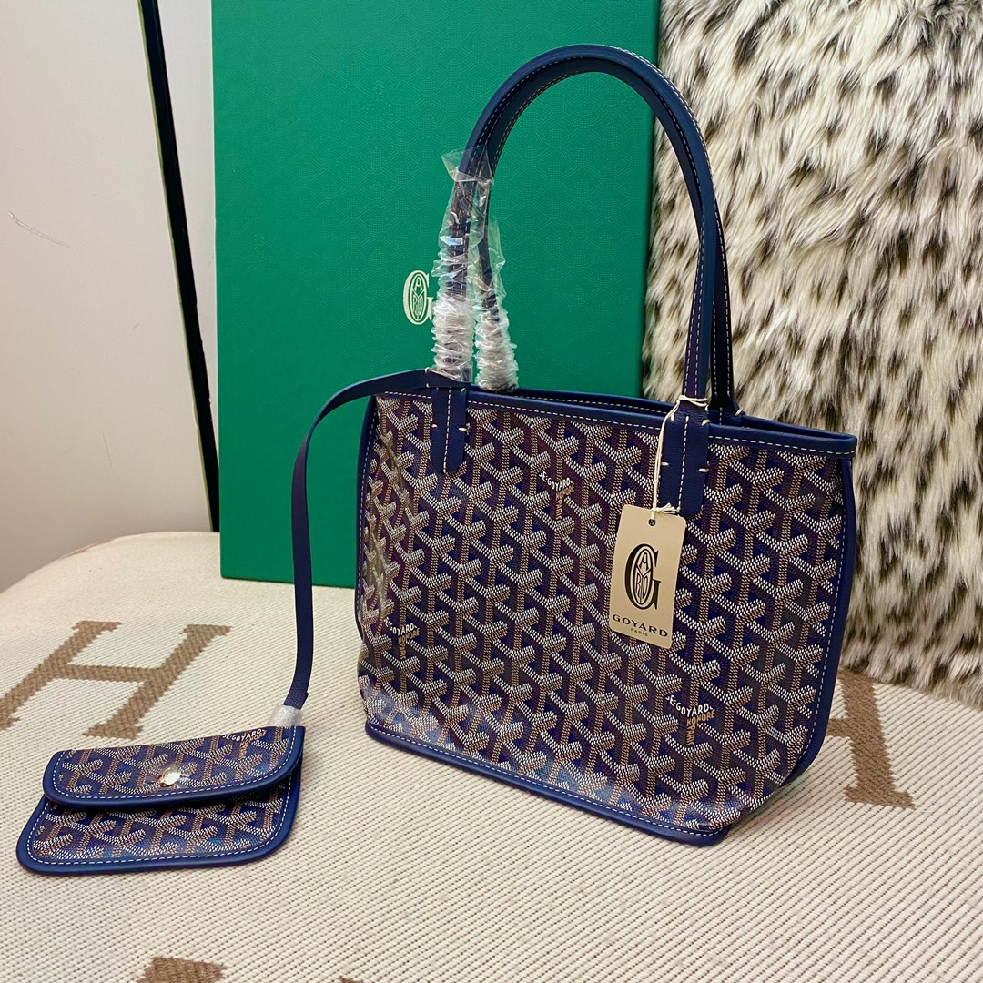 🤩Goyard classic vegetable basket anjou mini tote double-sided shopping bag tote double-sided bag shoulder handbag Size: 20.5X9X20cm~ I can’t think of any brand with more taste than Goya! Multiple colors to choose from, classic colors, canvas fabric with fragrance, exquisite workmanship ☺️ Comes with a full set of packaging at the counter, the first choice for gift giving ✨ Style No - Image 2