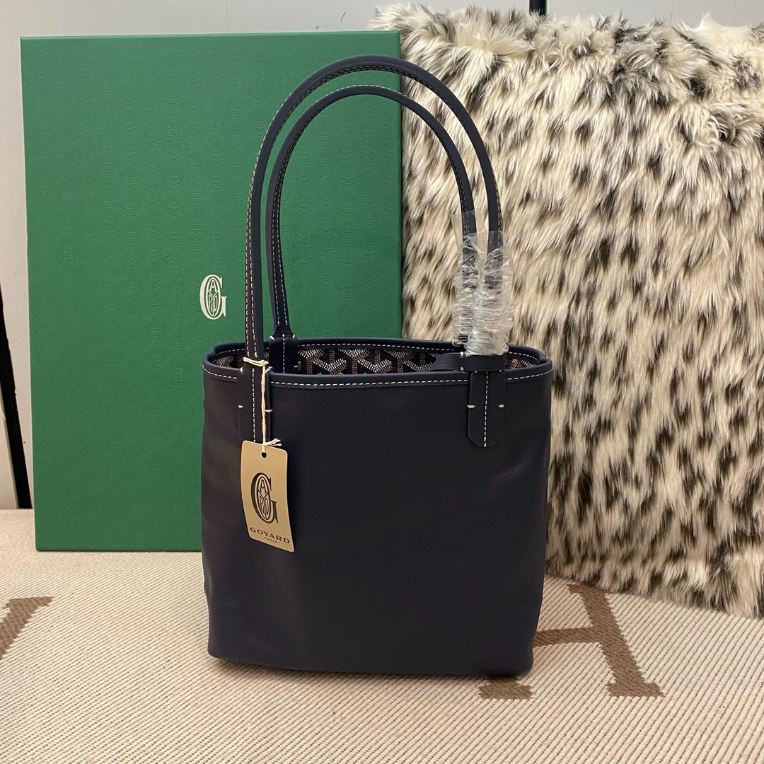 🤩Goyard classic vegetable basket anjou mini tote double-sided shopping bag tote double-sided bag shoulder handbag Size: 20.5X9X20cm~ I can’t think of any brand with more taste than Goya! Multiple colors to choose from, classic colors, canvas fabric with fragrance, exquisite workmanship ☺️ Comes with a full set of packaging at the counter, the first choice for gift giving ✨ Style No - Image 5