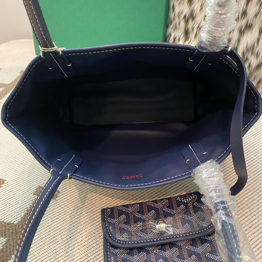🤩Goyard classic vegetable basket anjou mini tote double-sided shopping bag tote double-sided bag shoulder handbag Size: 20.5X9X20cm~ I can’t think of any brand with more taste than Goya! Multiple colors to choose from, classic colors, canvas fabric with fragrance, exquisite workmanship ☺️ Comes with a full set of packaging at the counter, the first choice for gift giving ✨ Style No - Image 8