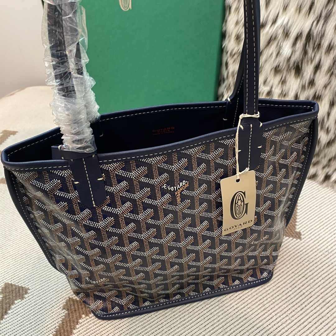 🤩Goyard classic vegetable basket anjou mini tote double-sided shopping bag tote double-sided bag shoulder handbag Size: 20.5X9X20cm~ I can’t think of any brand with more taste than Goya! Multiple colors to choose from, classic colors, canvas fabric with fragrance, exquisite workmanship ☺️ Comes with a full set of packaging at the counter, the first choice for gift giving ✨ Style No - Image 10