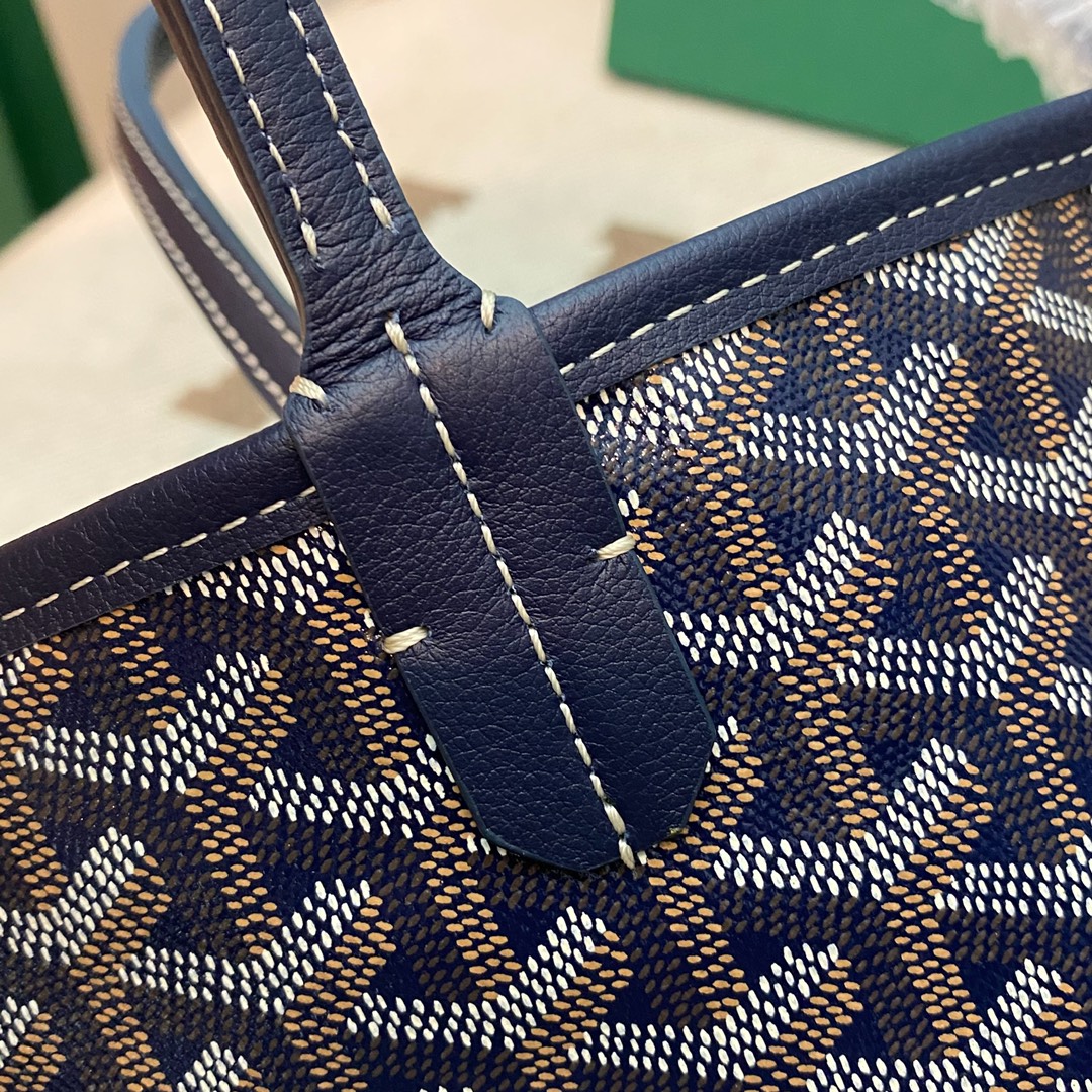 🤩Goyard classic vegetable basket anjou mini tote double-sided shopping bag tote double-sided bag shoulder handbag Size: 20.5X9X20cm~ I can’t think of any brand with more taste than Goya! Multiple colors to choose from, classic colors, canvas fabric with fragrance, exquisite workmanship ☺️ Comes with a full set of packaging at the counter, the first choice for gift giving ✨ Style No - Image 11
