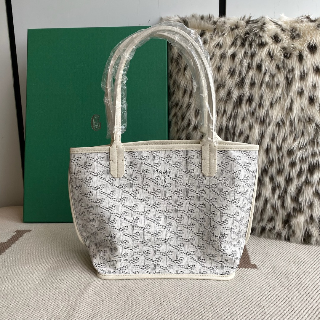 🤩Goyard classic vegetable basket anjou mini tote double-sided shopping bag tote double-sided bag shoulder handbag Size: 20.5X9X20cm~ I can’t think of any brand with more taste than Goya! Multiple colors to choose from, classic colors, canvas fabric with fragrance, exquisite workmanship ☺️ Comes with a full set of packaging at the counter, the first choice for gift giving ✨ Style No - Image 2