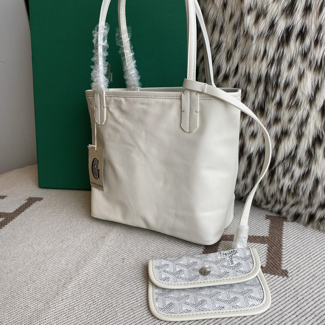 🤩Goyard classic vegetable basket anjou mini tote double-sided shopping bag tote double-sided bag shoulder handbag Size: 20.5X9X20cm~ I can’t think of any brand with more taste than Goya! Multiple colors to choose from, classic colors, canvas fabric with fragrance, exquisite workmanship ☺️ Comes with a full set of packaging at the counter, the first choice for gift giving ✨ Style No - Image 6