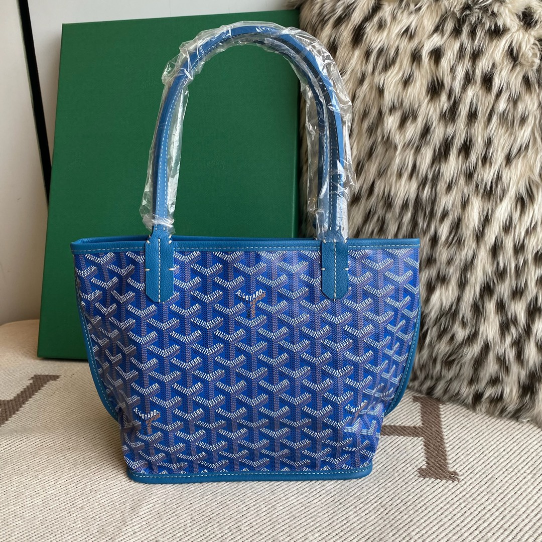 🤩Goyard classic vegetable basket anjou mini tote double-sided shopping bag tote double-sided bag shoulder handbag Size: 20.5X9X20cm~ I can’t think of any brand with more taste than Goya! Multiple colors to choose from, classic colors, canvas fabric with fragrance, exquisite workmanship ☺️ Comes with a full set of packaging at the counter, the first choice for gift giving ✨ Style No - Image 2