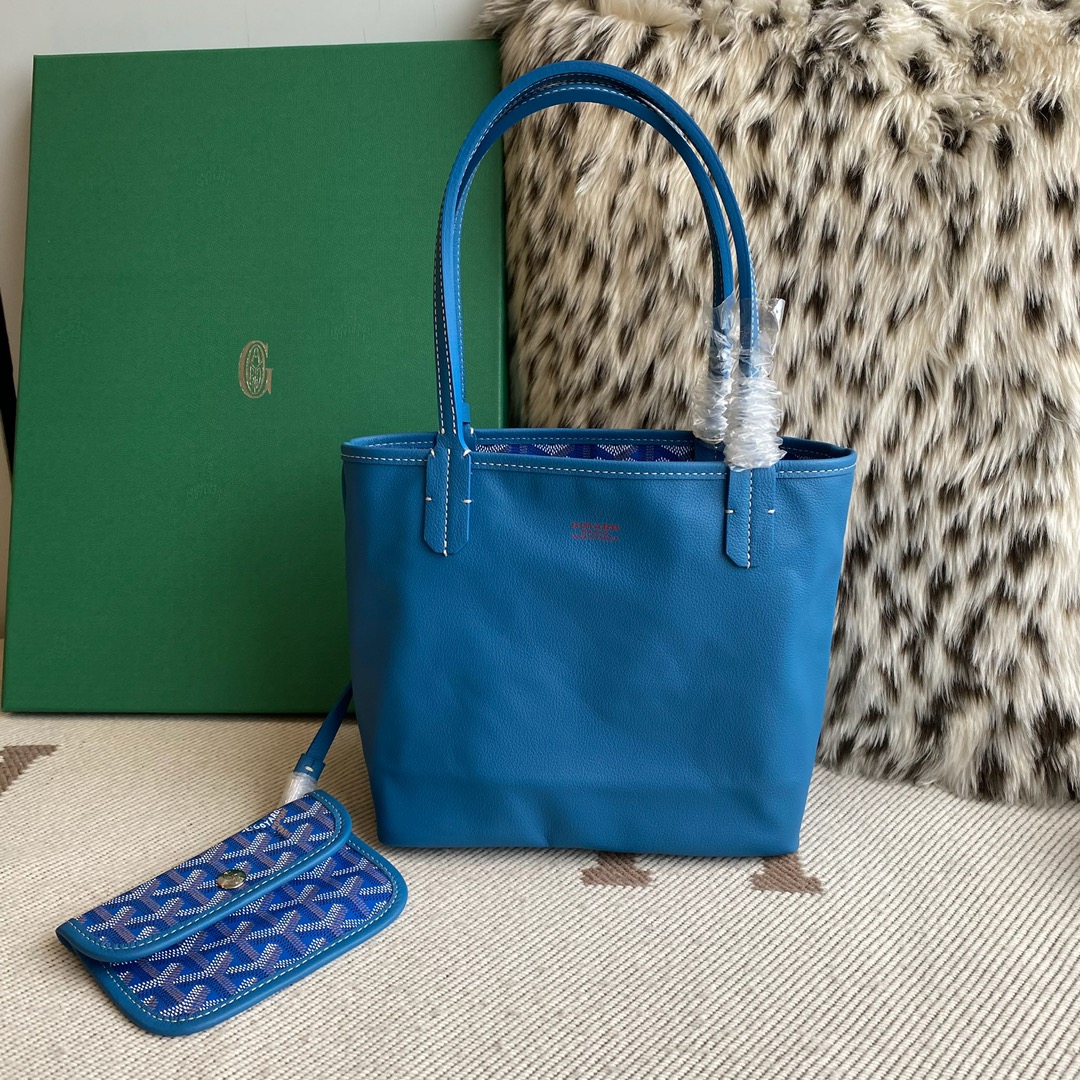 🤩Goyard classic vegetable basket anjou mini tote double-sided shopping bag tote double-sided bag shoulder handbag Size: 20.5X9X20cm~ I can’t think of any brand with more taste than Goya! Multiple colors to choose from, classic colors, canvas fabric with fragrance, exquisite workmanship ☺️ Comes with a full set of packaging at the counter, the first choice for gift giving ✨ Style No - Image 4