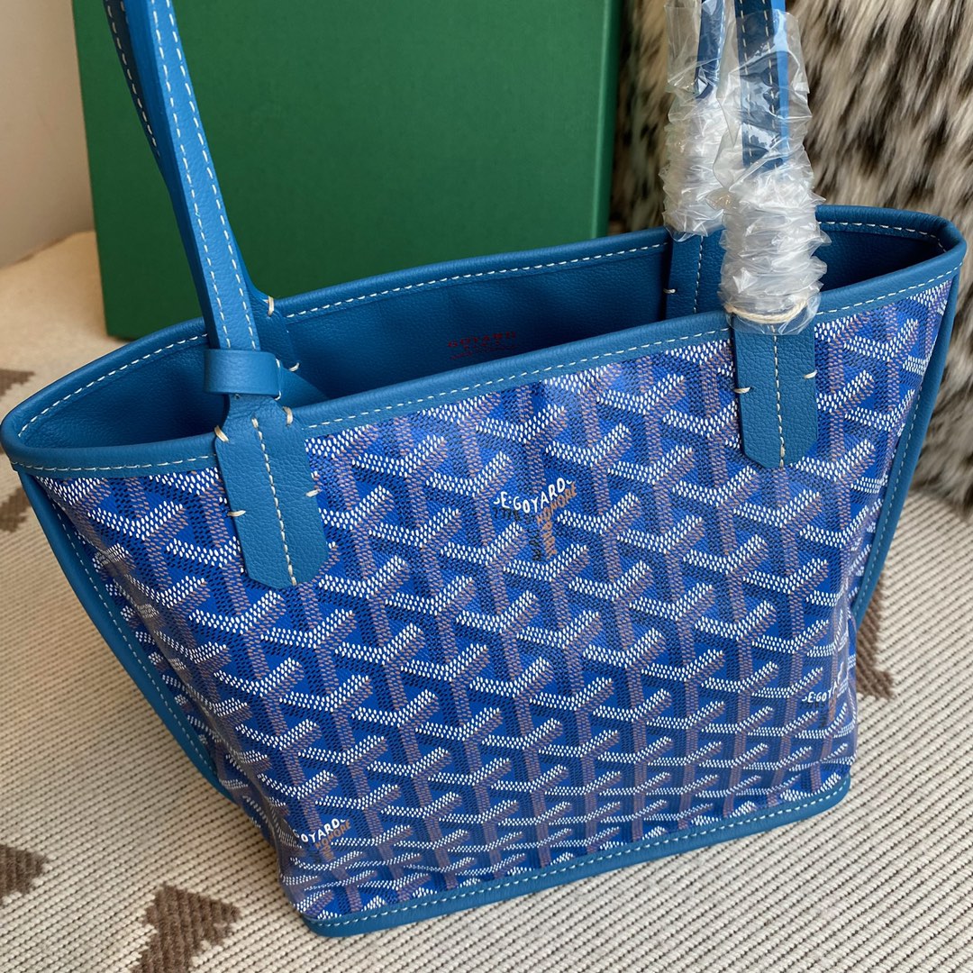 🤩Goyard classic vegetable basket anjou mini tote double-sided shopping bag tote double-sided bag shoulder handbag Size: 20.5X9X20cm~ I can’t think of any brand with more taste than Goya! Multiple colors to choose from, classic colors, canvas fabric with fragrance, exquisite workmanship ☺️ Comes with a full set of packaging at the counter, the first choice for gift giving ✨ Style No - Image 10