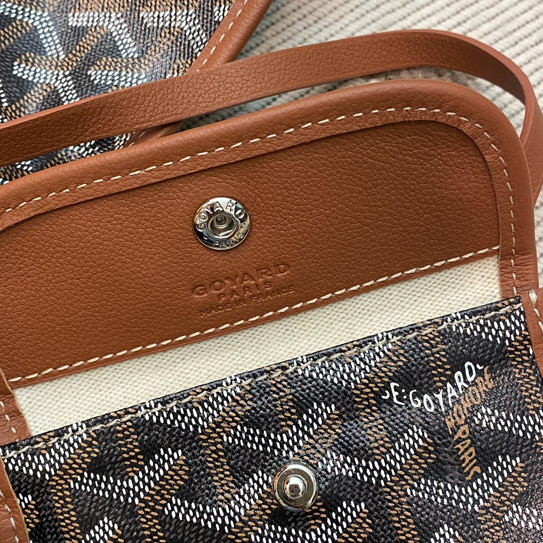 🤩Goyard classic vegetable basket anjou mini tote double-sided shopping bag tote double-sided bag shoulder handbag Size: 20.5X9X20cm~ I can’t think of any brand with more taste than Goya! Multiple colors to choose from, classic colors, canvas fabric with fragrance, exquisite workmanship ☺️ Comes with a full set of packaging at the counter, the first choice for gift giving ✨ Style No - Image 16