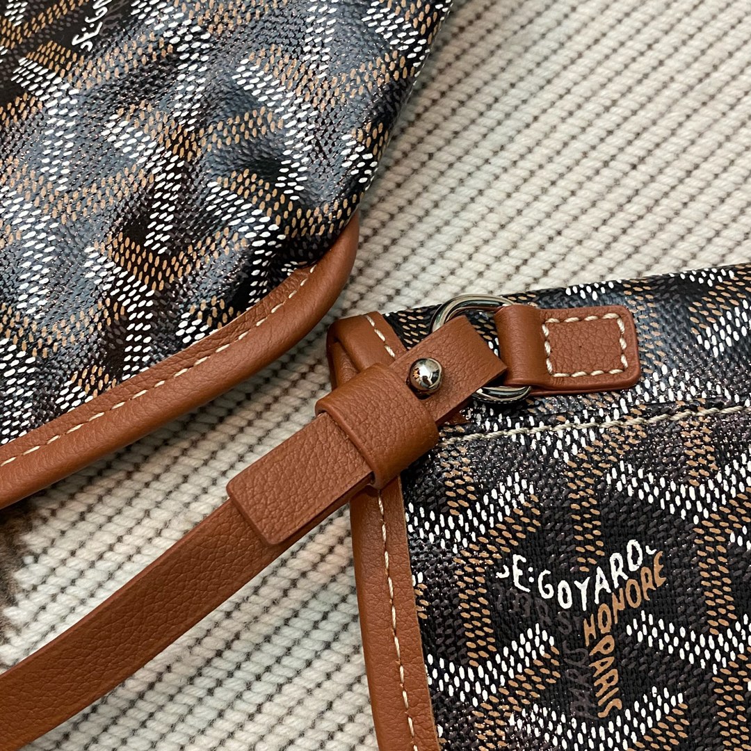🤩Goyard classic vegetable basket anjou mini tote double-sided shopping bag tote double-sided bag shoulder handbag Size: 20.5X9X20cm~ I can’t think of any brand with more taste than Goya! Multiple colors to choose from, classic colors, canvas fabric with fragrance, exquisite workmanship ☺️ Comes with a full set of packaging at the counter, the first choice for gift giving ✨ Style No - Image 17