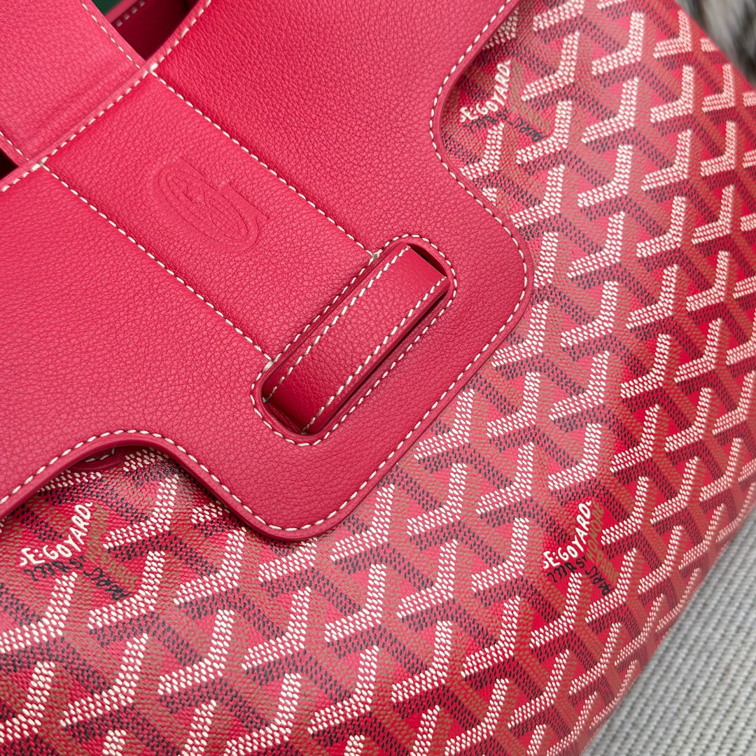Spring and summer limited edition flower style ~ Goyard Goya counter latest version upgraded version new color 🤩 Saigon Gongmu Available in two unique GOYARDINE canvas colors inspired by the vibrant hues of linen flowers: Iris Purple and Rose Pink - Image 8