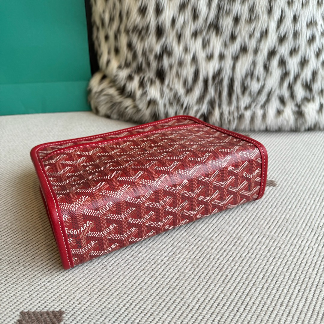 Goyard Goya clutch bag toiletry bag There is also a small zipper bag on the front that can hold some small odds and ends - Image 5