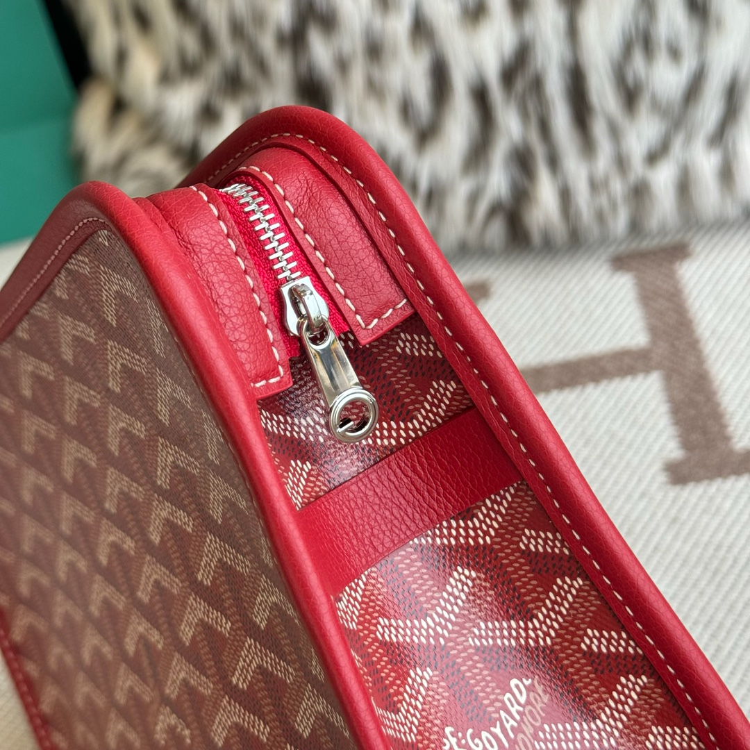 Goyard Goya clutch bag toiletry bag There is also a small zipper bag on the front that can hold some small odds and ends - Image 7