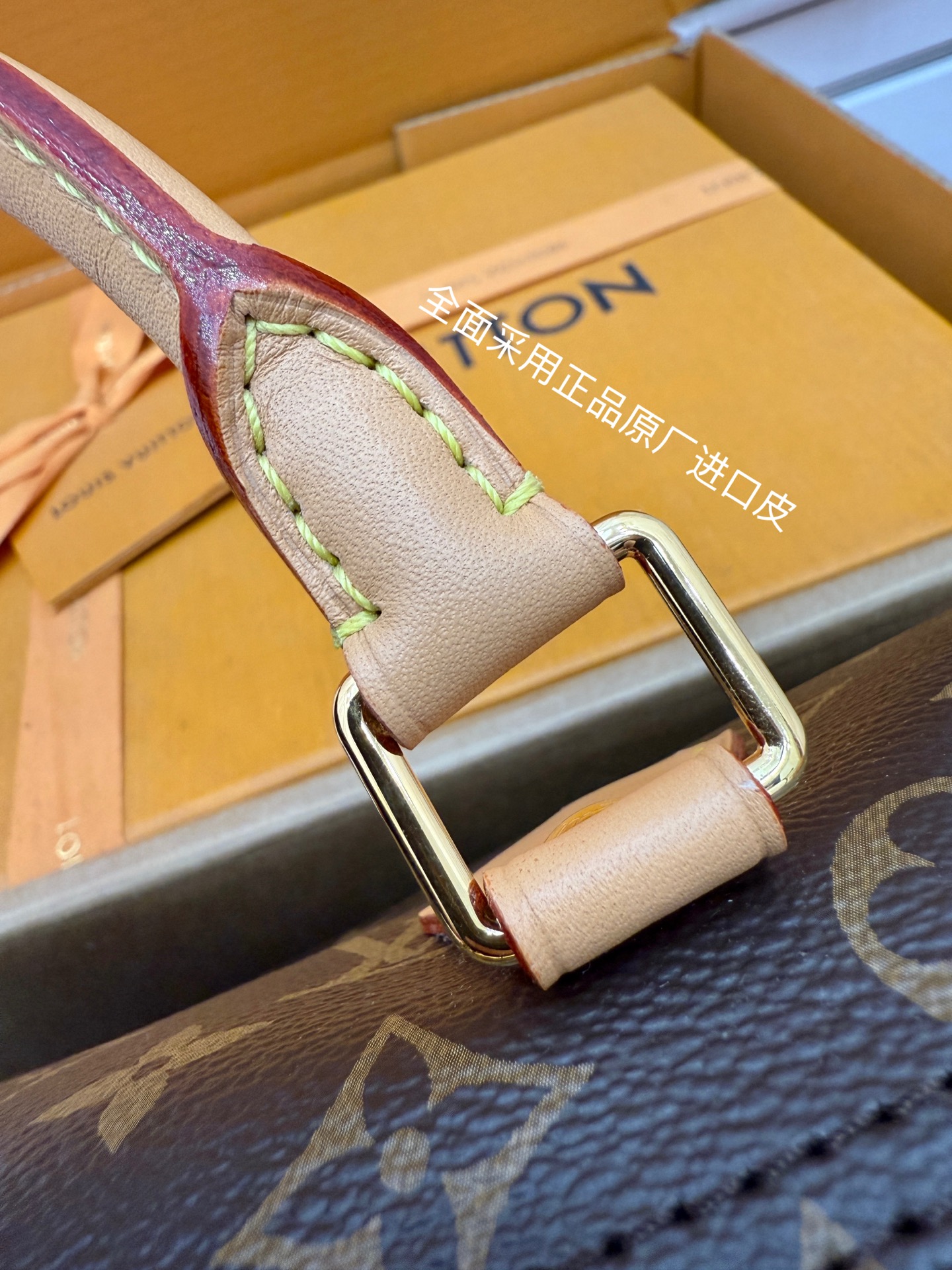 M11945 (163 dynamic UID) imported rhombus fabric (quality and material upgraded for the ninth time, counter synchronization, dynamic electronic chip, gift bag, protective paper, copper plate electronic label, certificate of conformity) The leather is an authentic foundry, Italian A-grade tree paste leather (private product), it is a channel product: it is quality, hardware, fabric, handwork, oil edges, it is an A-grade product, the photo taken is consistent with the product, and the complete package on the picture - Image 16