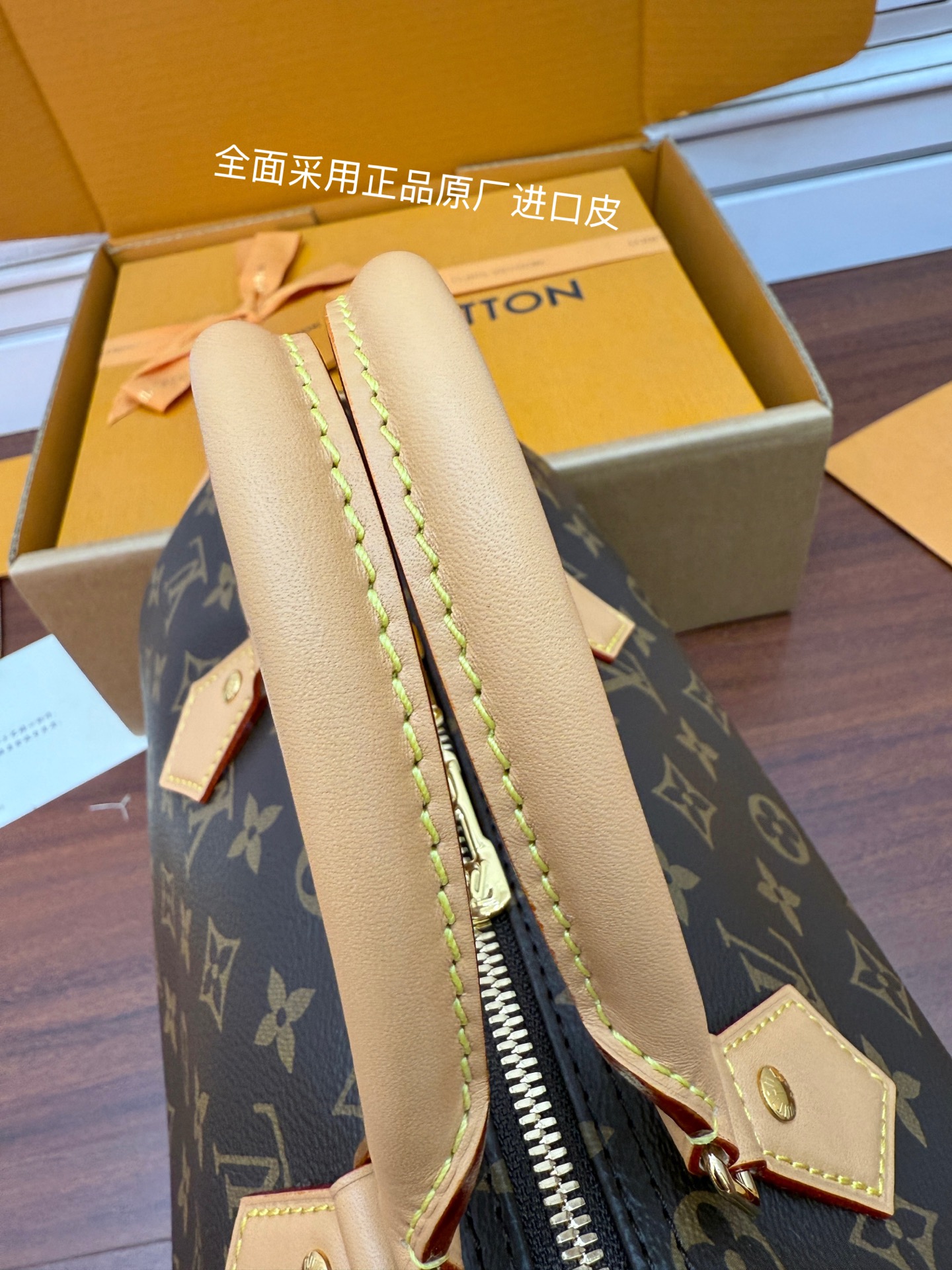 M11945 (163 dynamic UID) imported rhombus fabric (quality and material upgraded for the ninth time, counter synchronization, dynamic electronic chip, gift bag, protective paper, copper plate electronic label, certificate of conformity) The leather is an authentic foundry, Italian A-grade tree paste leather (private product), it is a channel product: it is quality, hardware, fabric, handwork, oil edges, it is an A-grade product, the photo taken is consistent with the product, and the complete package on the picture - Image 19