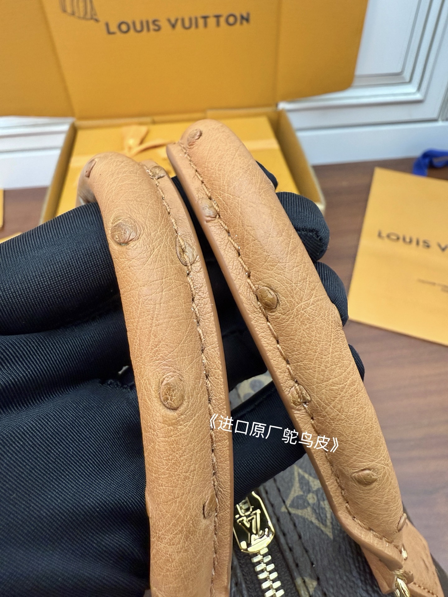 N87212 (163 dynamic UID) imported rhombus fabric (quality and materials are upgraded for the ninth time, counters are synchronized, dynamic electronic chips, gift bags, protective paper, copper plate electronic labels, certificates of conformity) The leather is an authentic foundry, Italian A-grade tree paste leather (private product), the quality, hardware, fabric, handwork, oil edges, is an A-grade product, the photo taken is consistent with the product, and the complete package on the picture - Image 12