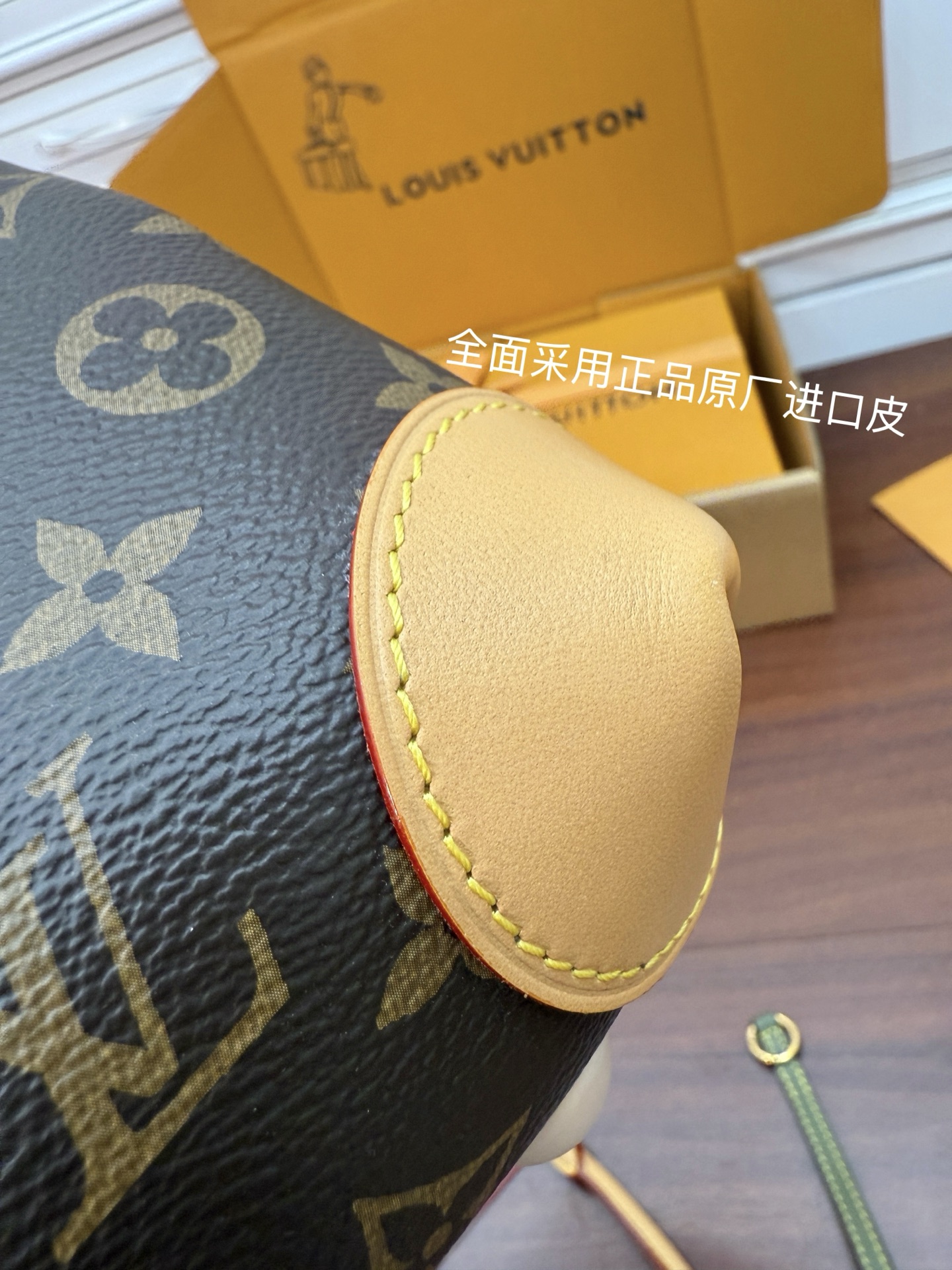 M14473 (163 dynamic UID) imported rhombus fabric (quality and materials are upgraded again for the ninth time, counters are synchronized, dynamic electronic chips, gift bags, protective paper, copper plate electronic labels, certificates) The leather is genuine OEM Italian A-grade tree paste leather (private product) It is a channel product: it is quality, hardware, fabric, handwork, oil edges, it is A-grade production, the photo taken is consistent with the product, and the complete package on the picture - Image 14