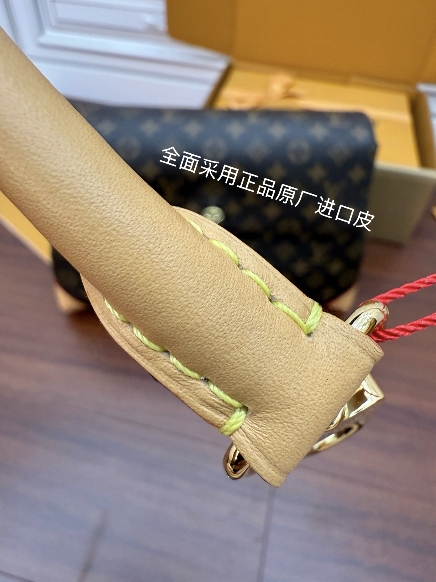 M14473 (163 dynamic UID) imported rhombus fabric (quality and materials are upgraded again for the ninth time, counters are synchronized, dynamic electronic chips, gift bags, protective paper, copper plate electronic labels, certificates) The leather is genuine OEM Italian A-grade tree paste leather (private product) It is a channel product: it is quality, hardware, fabric, handwork, oil edges, it is A-grade production, the photo taken is consistent with the product, and the complete package on the picture - Image 20