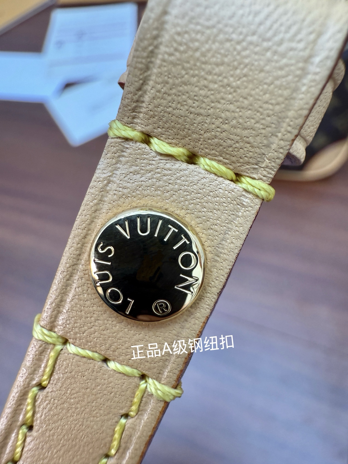 M25519 Imported rhombus fabric (quality and materials upgraded again for the ninth time, counter synchronization, dynamic electronic chip, gift bag, protective paper, copper plate electronic label, certificate of conformity) The leather is a genuine foundry, Italian A-grade tree paste leather (private product), the quality, hardware, fabric, handwork, oil edges, are A-grade products, the photo taken is consistent with the product, and the complete package on the picture - Image 17