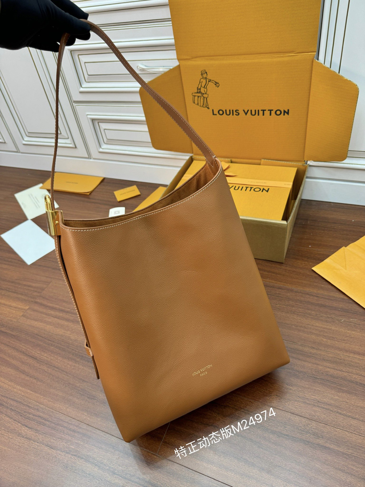 M24974 dynamic electronic chip, gift bag, protective paper, copperplate electronic label, certificate) The leather is genuine OEM Italian A-grade leather (super genuine): the so-called super genuine - Image 10