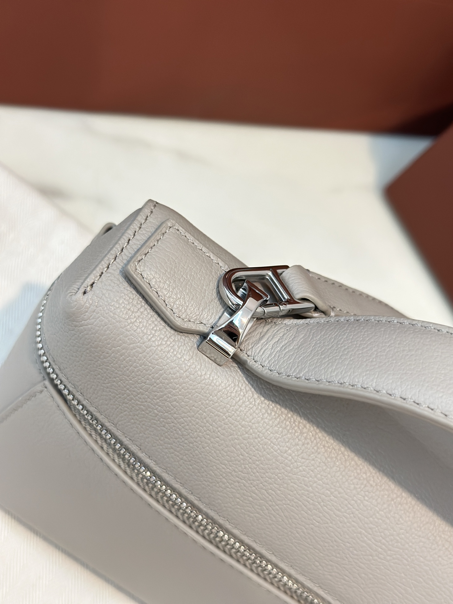 Extra bag L23 small palm print dove gray - Image 9