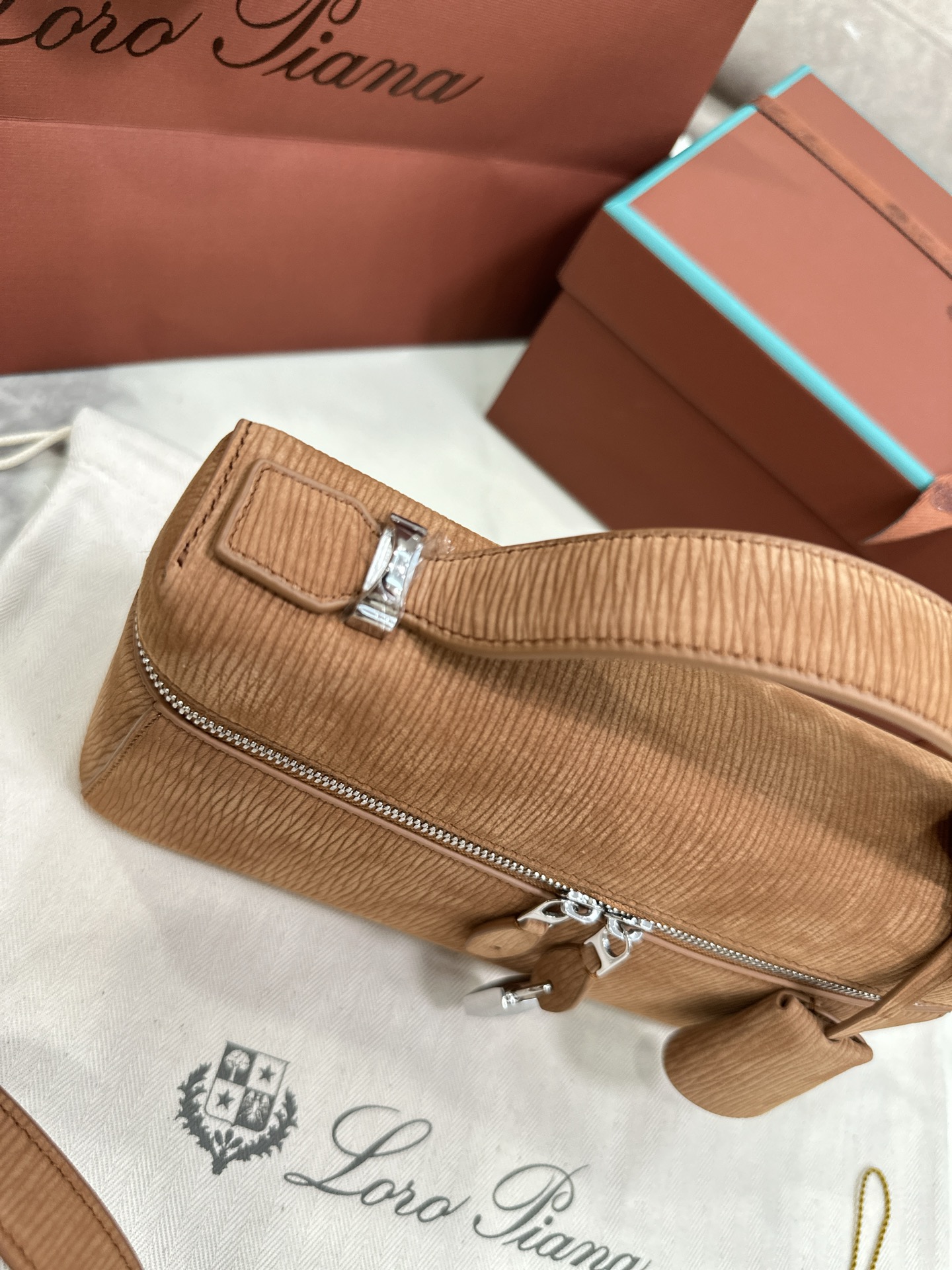 Extra bag L23 light brown silver buckle - Image 6