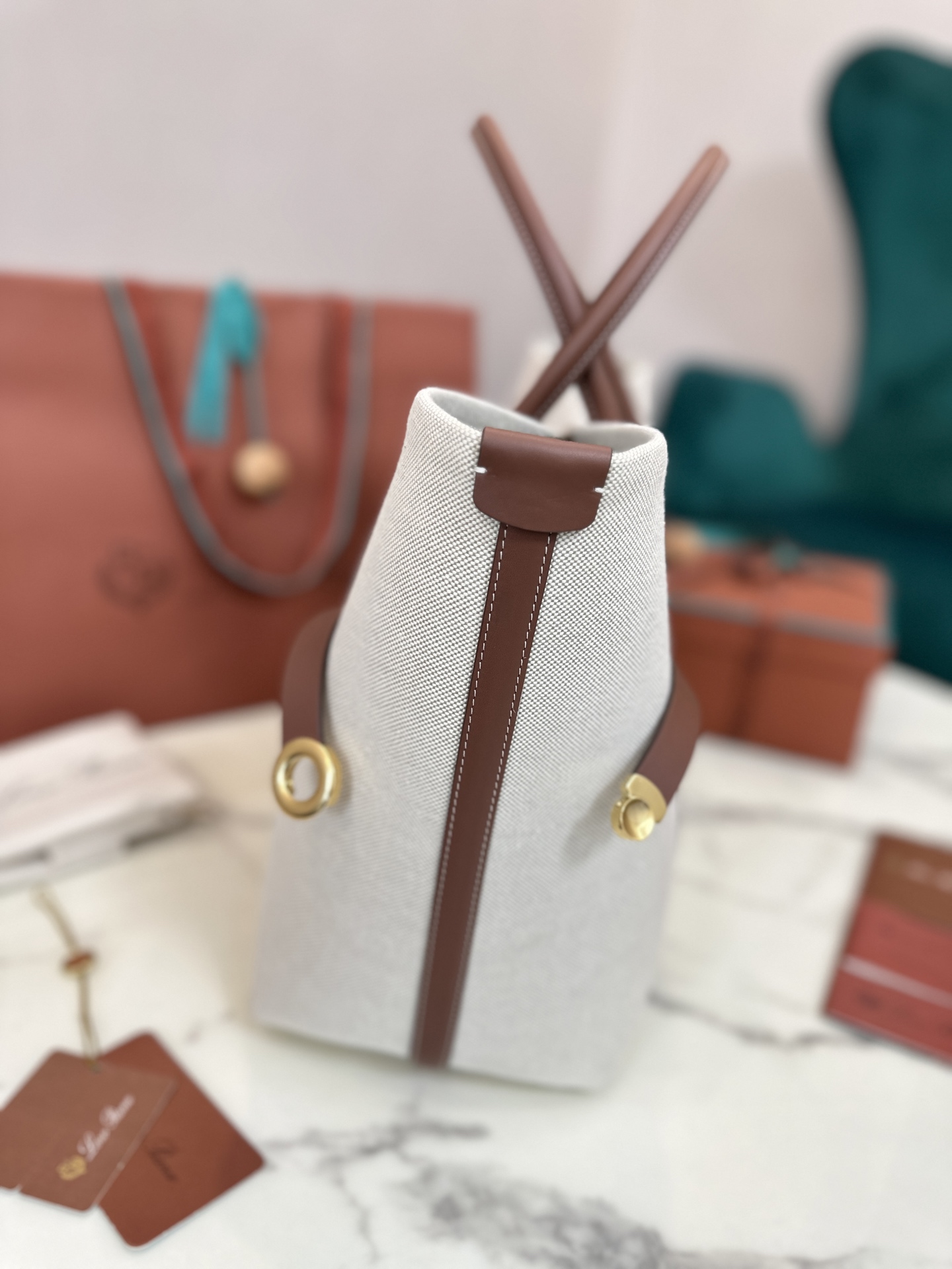 Loro Piana|New Ghiera Shopper large Ultra-large capacity design, versatile use - Image 6