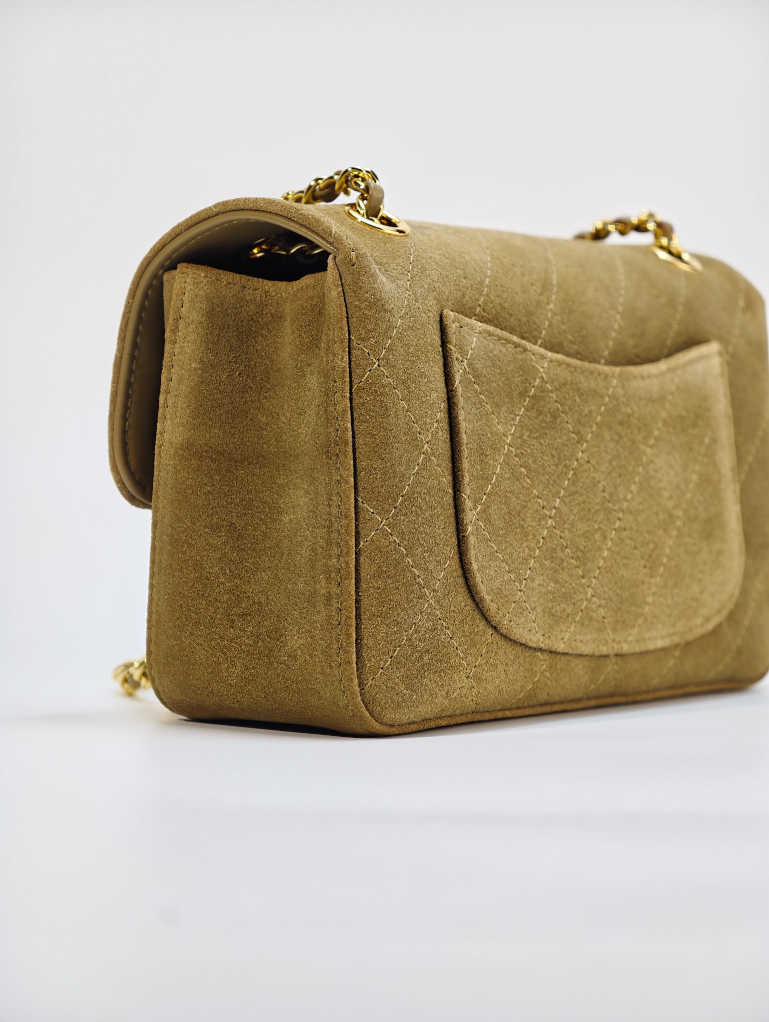26B suede CF camel/gold buckle mini - Image 7