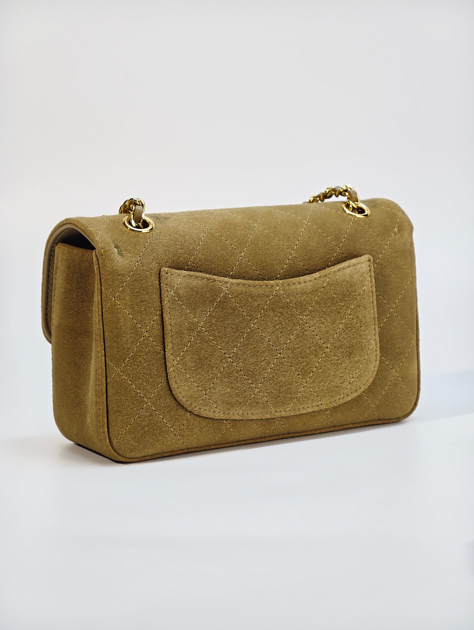 26B suede CF camel/gold buckle mini - Image 8