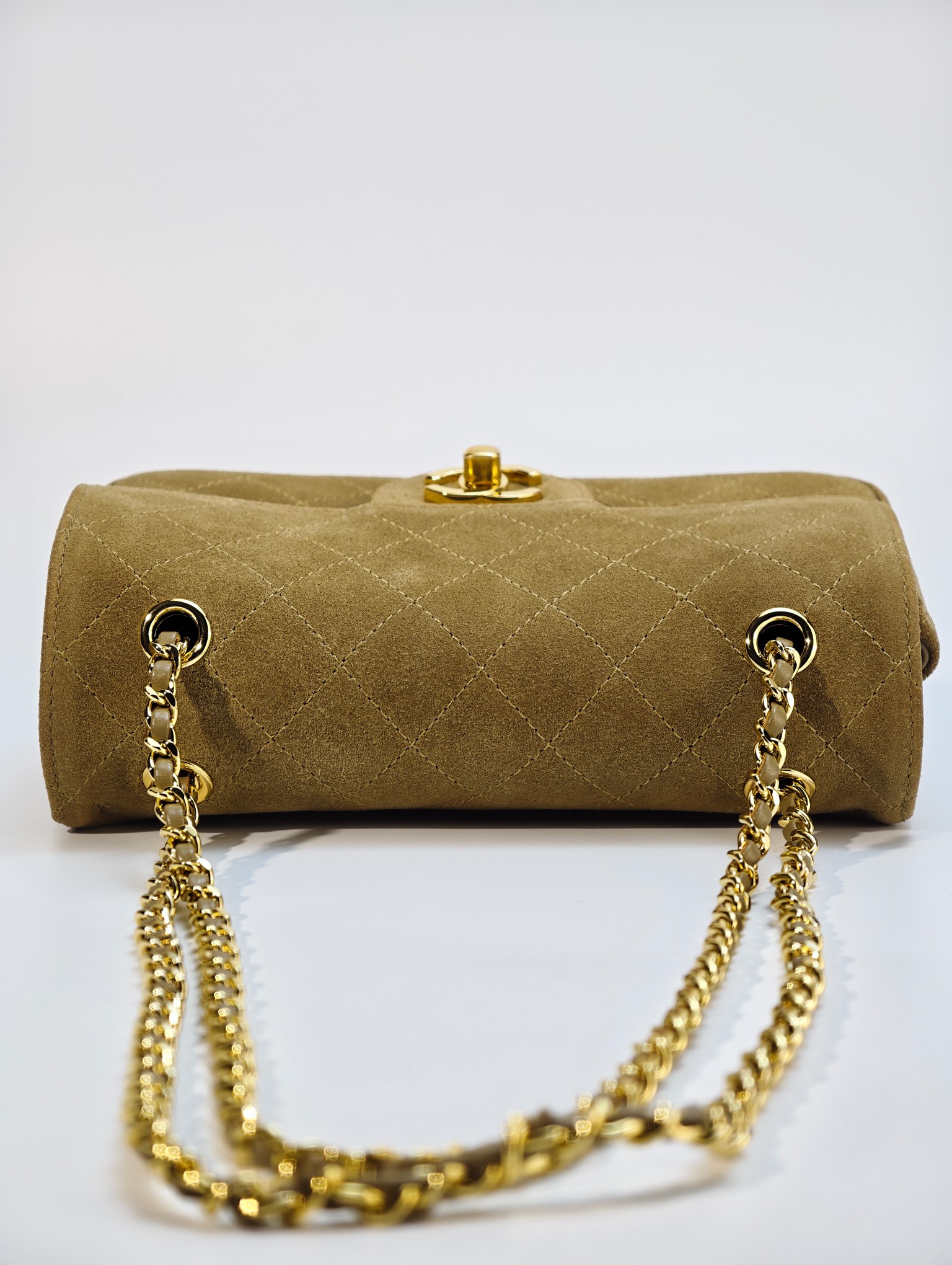 26B suede CF camel/gold buckle mini - Image 10