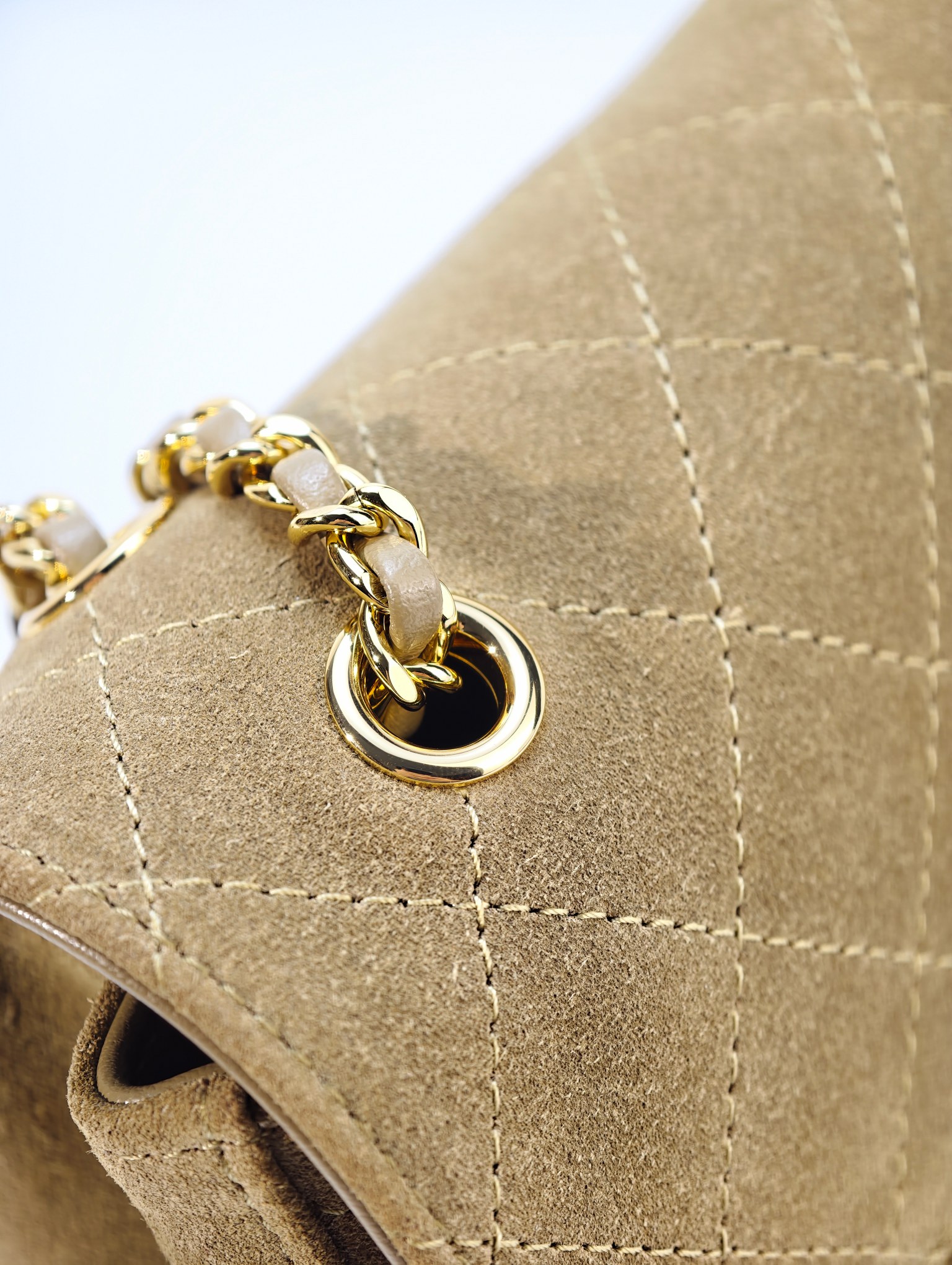 26B suede CF camel/gold buckle mini - Image 14