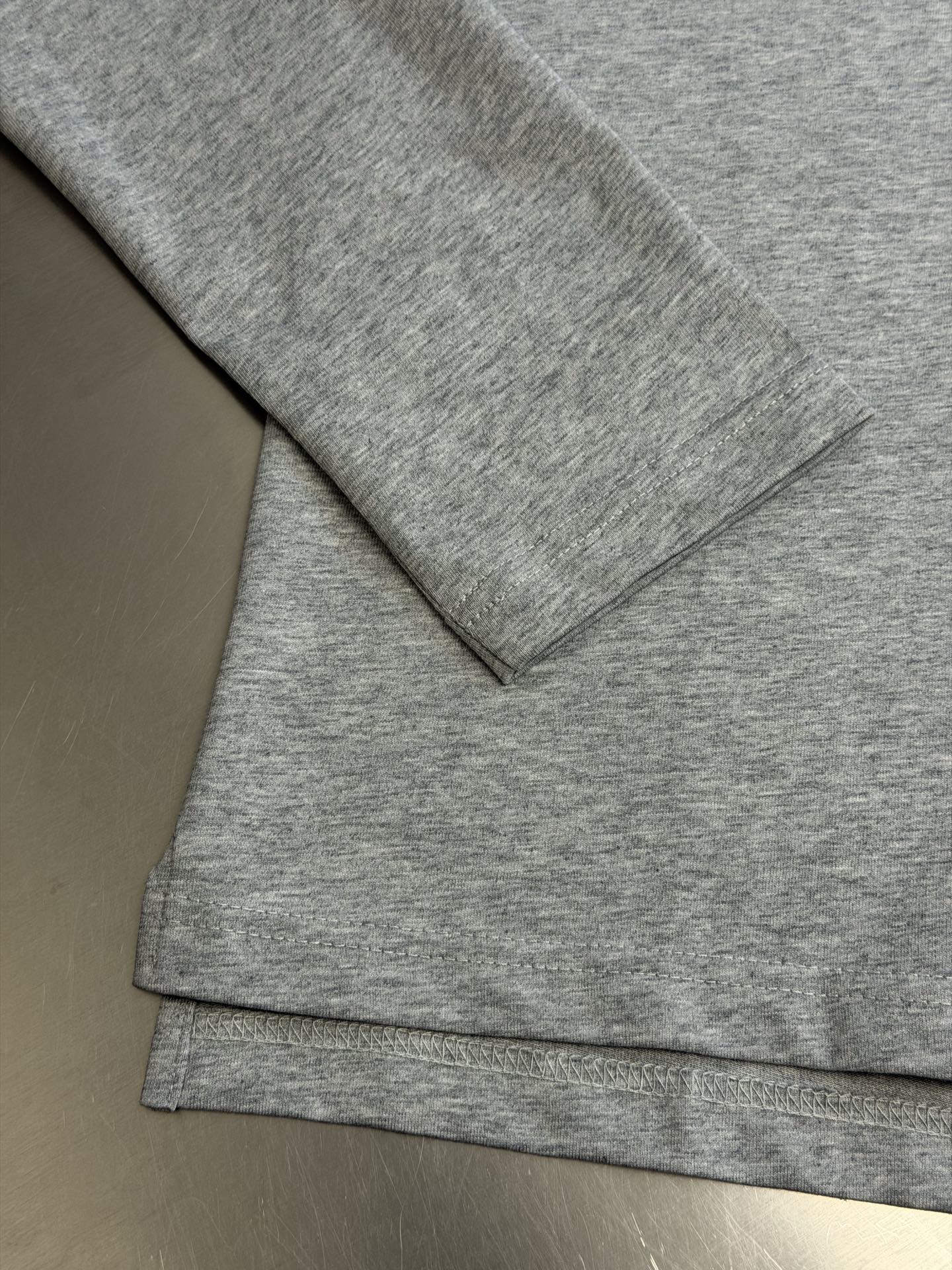 Dr Montaigne embroidery crew neck long sleeves Cotton jersey fabric, long sleeves made of 15-count special woven compact cotton, weight 230g/m²; with 32-count 1×1 rib, 340g/m² - Image 7