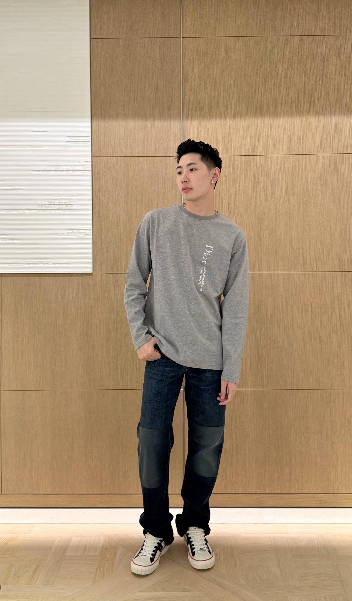 Dr Montaigne embroidery crew neck long sleeves Cotton jersey fabric, long sleeves made of 15-count special woven compact cotton, weight 230g/m²; with 32-count 1×1 rib, 340g/m² - Image 13